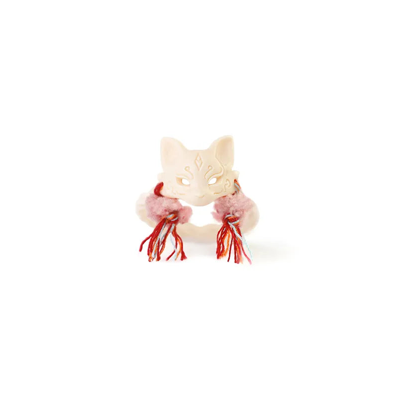 Fox Mask Hemp Woven Ring