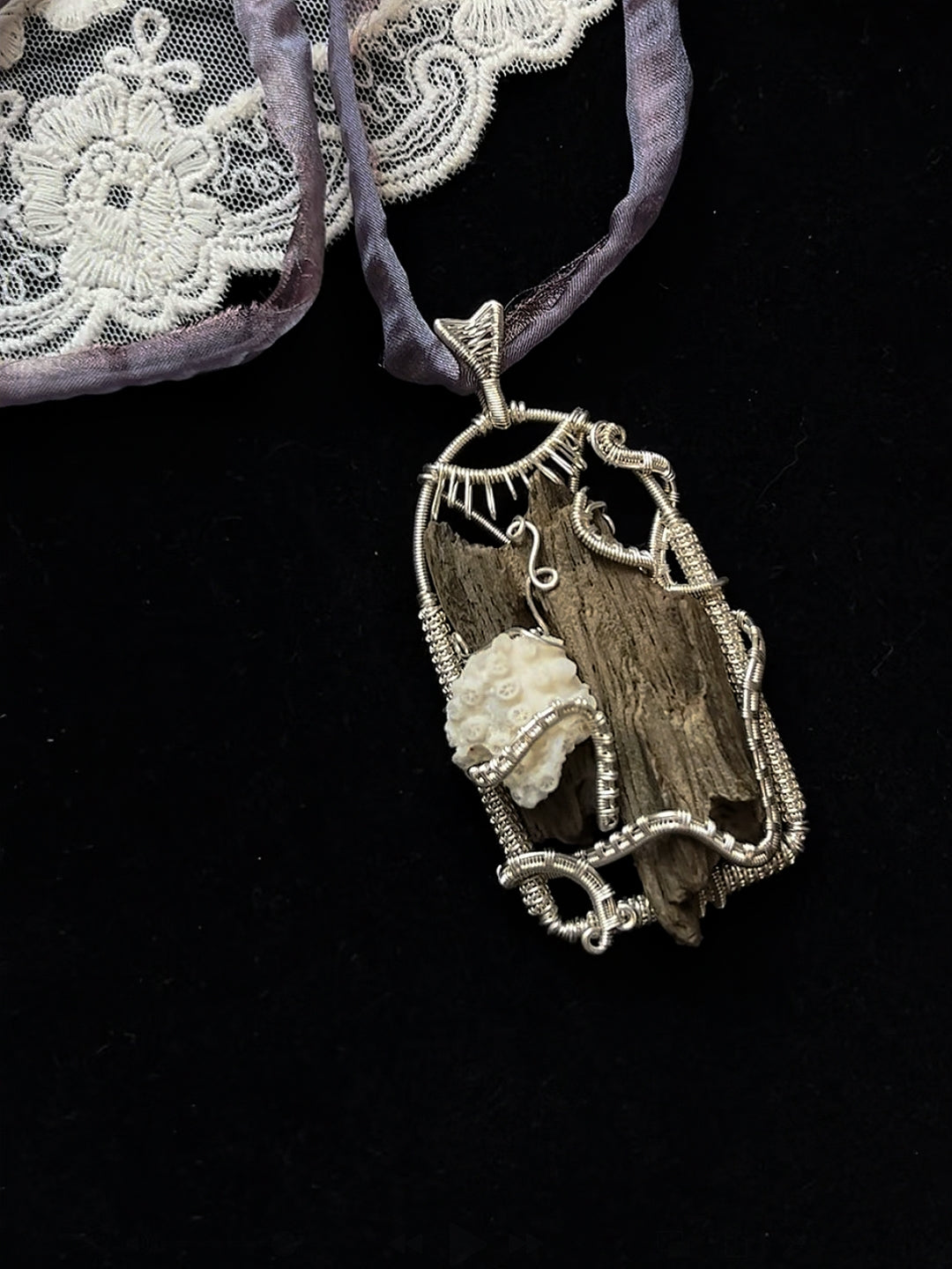 Siren's Window Pendant Necklace