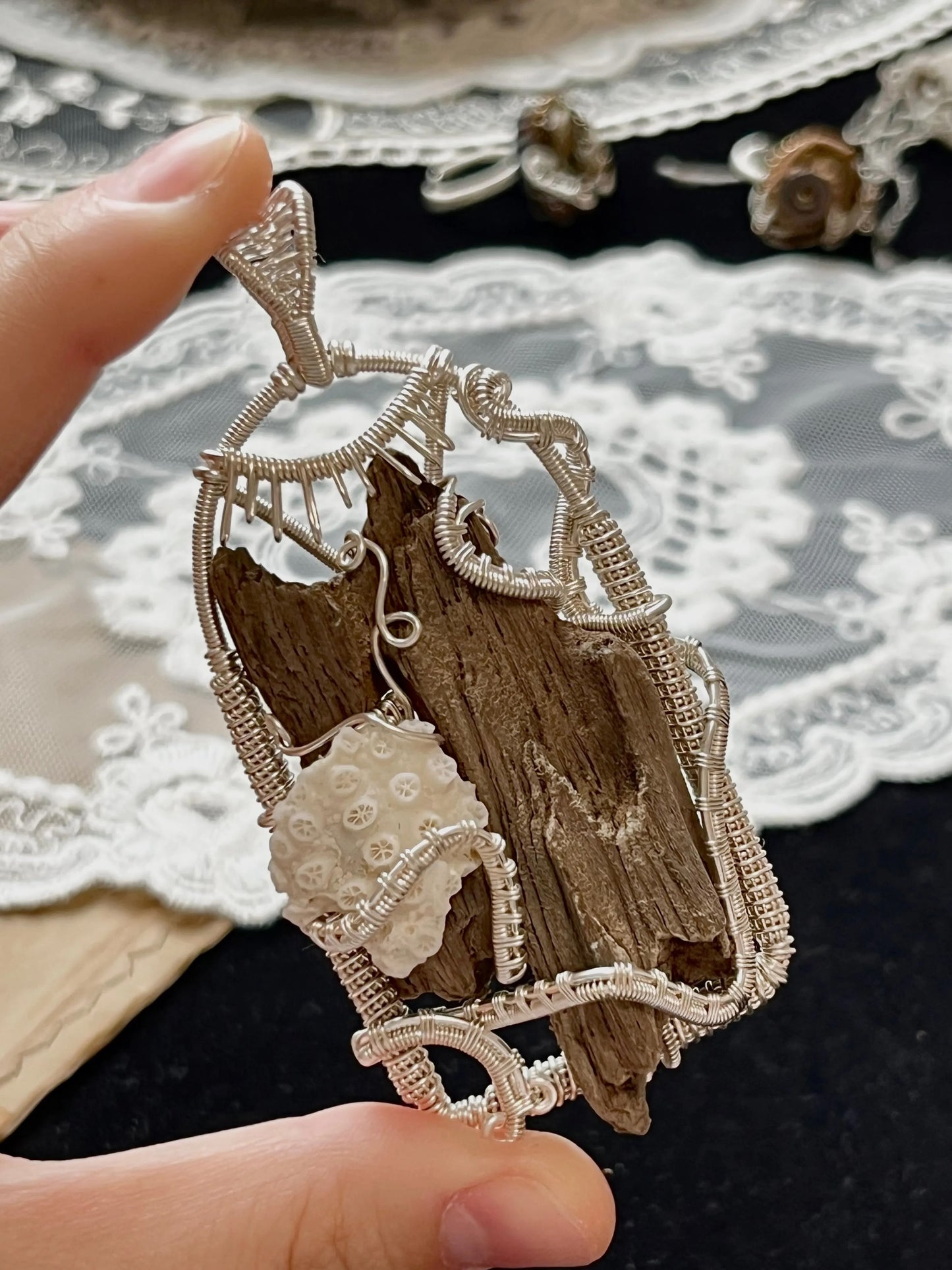 Siren's Window Pendant Necklace