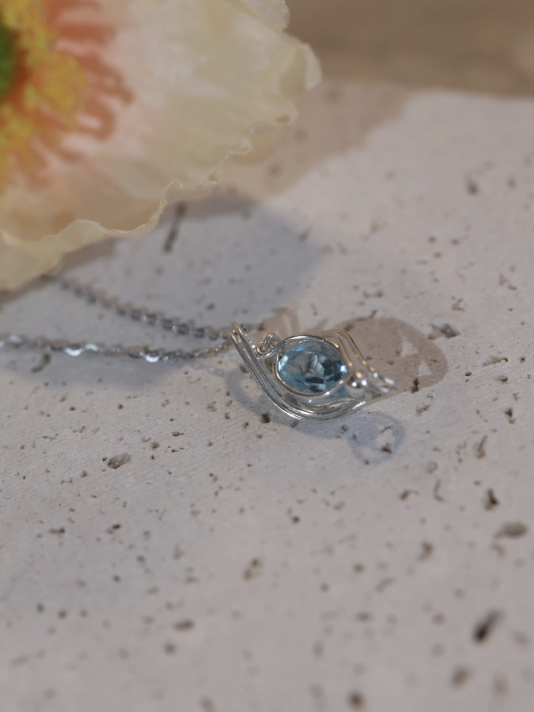 Sky Blue Topaz Sterling Silver Necklace