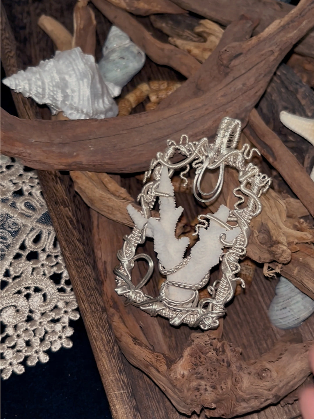 Siren's Window Pendant Necklace