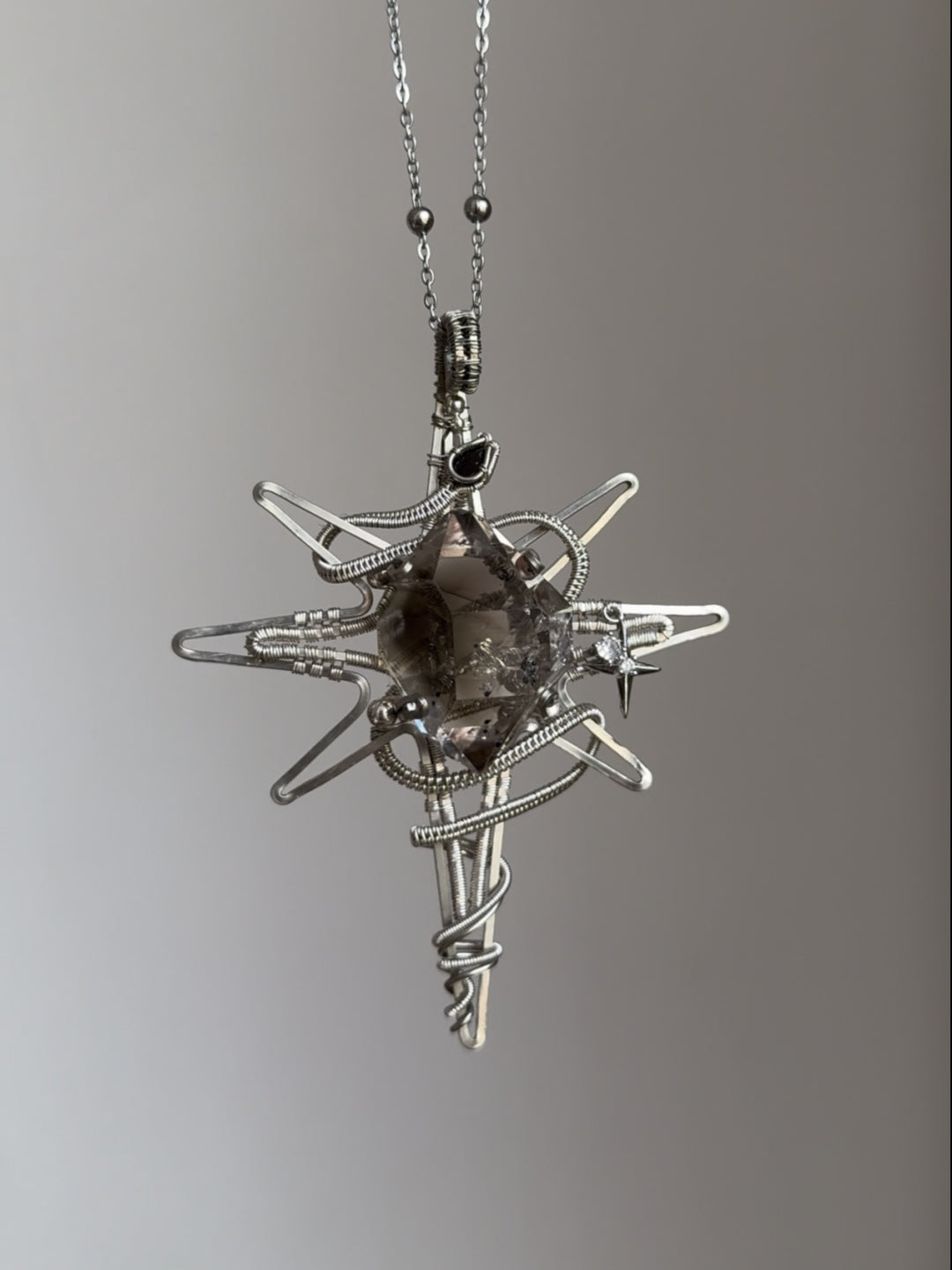 Octagram Serpent Pendant Necklace