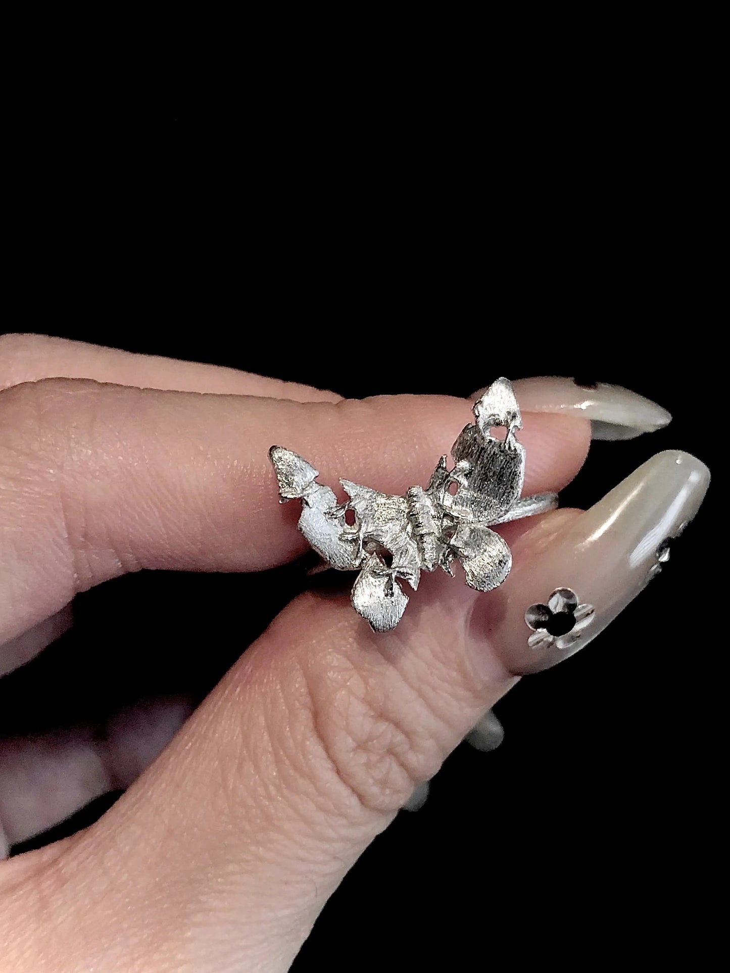 Sutures & Rebirth - Sterling Silver Butterfly Ring
