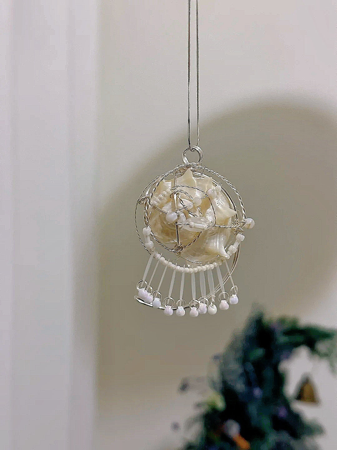 Ocean’s Lace Conch Shell Pendant Necklace