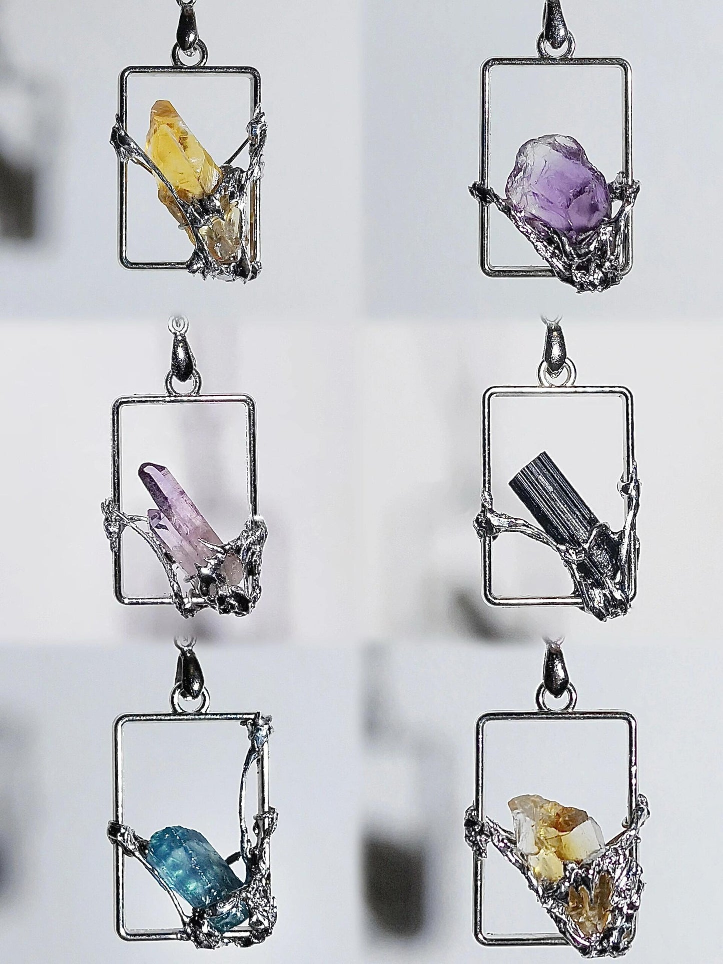 Gemstone Painting Necklace