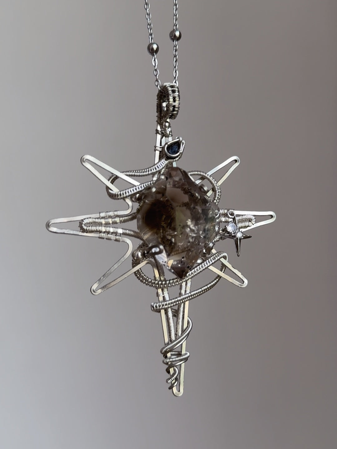 Octagram Serpent Pendant Necklace