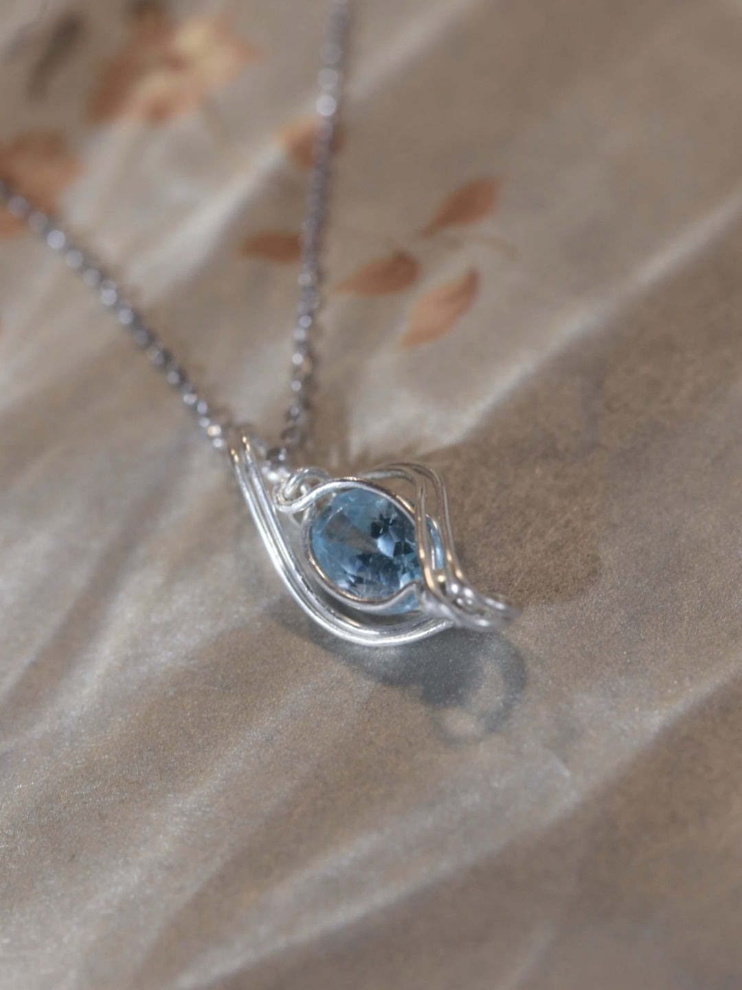 Sky Blue Topaz Sterling Silver Necklace