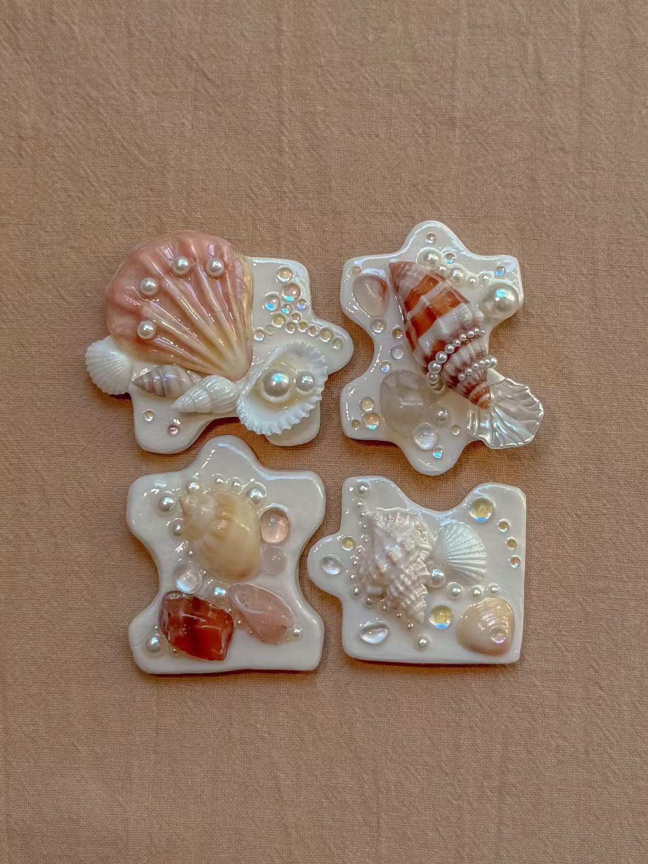 Coastal Jigsaw Seashell Magnet