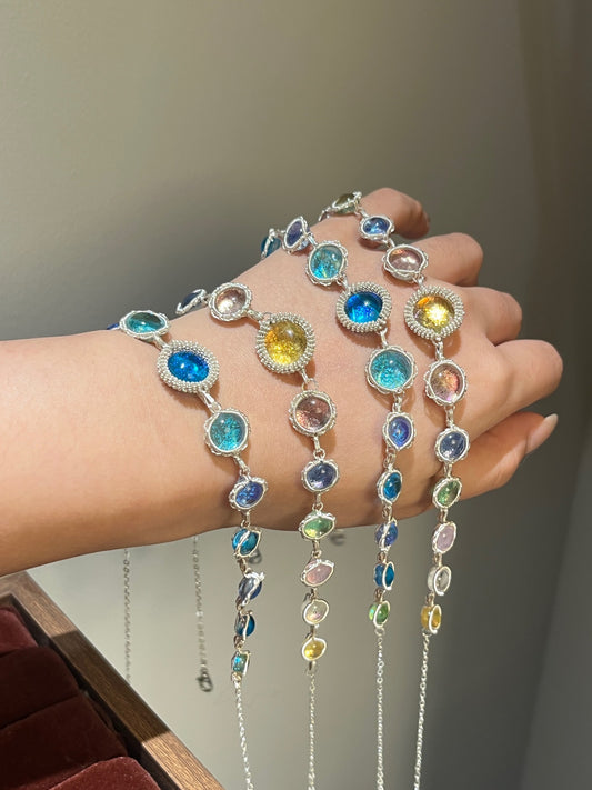 Handcrafted Fused Glass Wire-wrapping Series