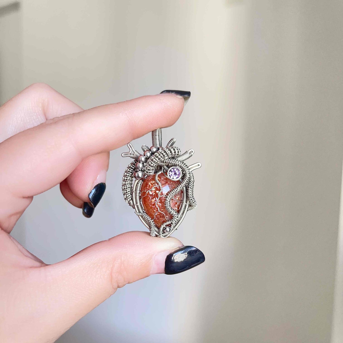 Beating Glow Heart-shaped Necklace