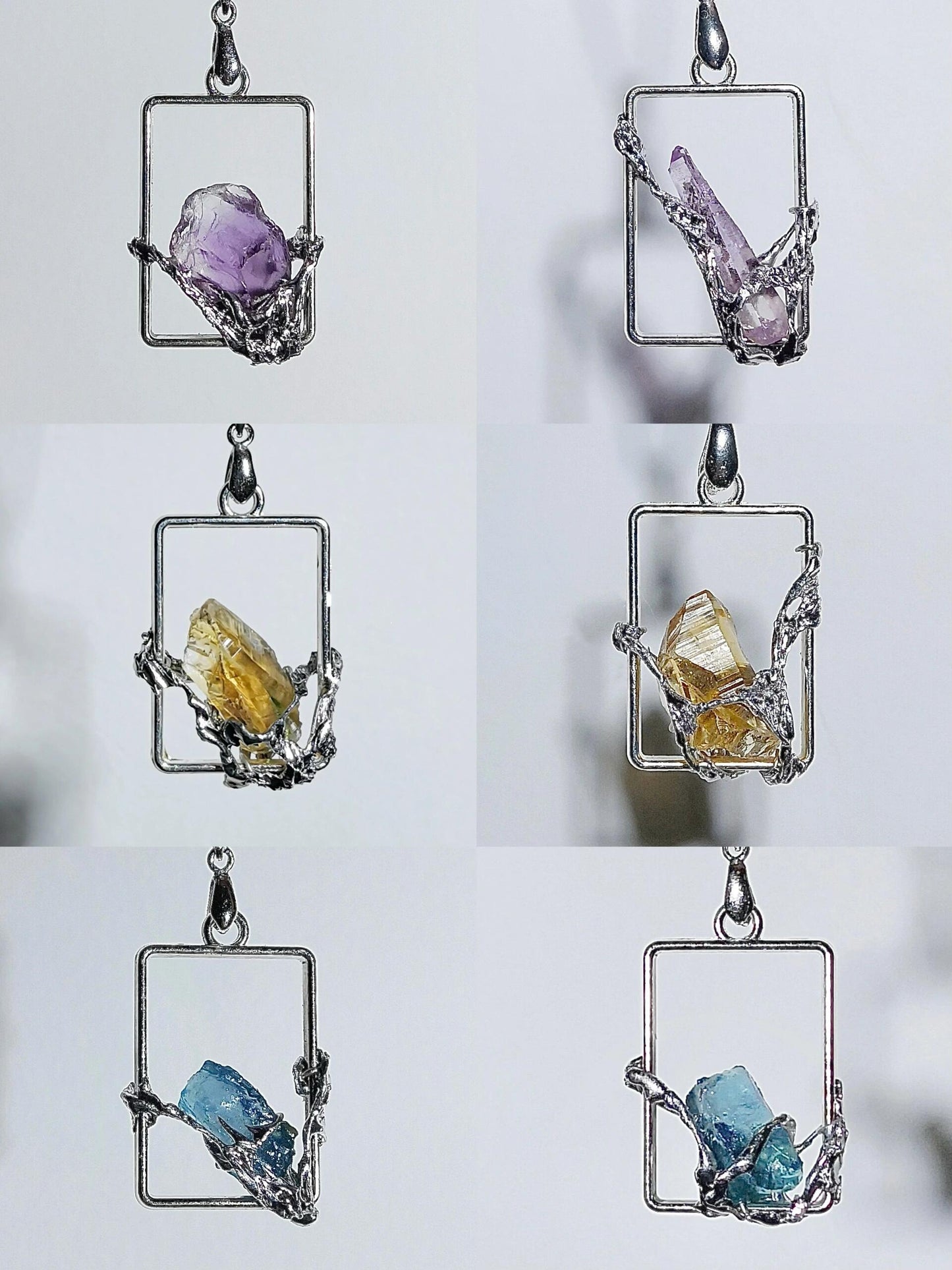 Gemstone Painting Necklace