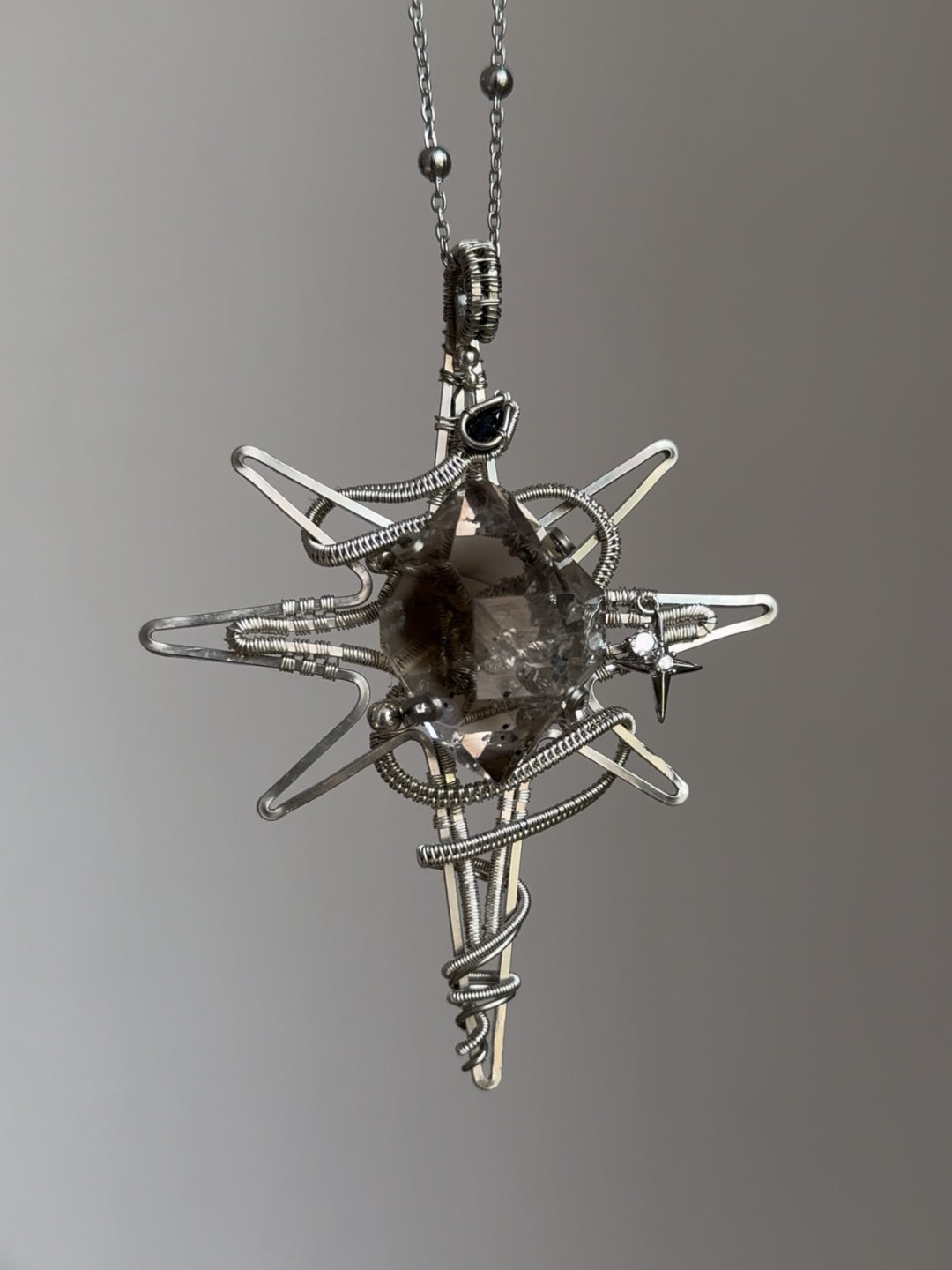 Octagram Serpent Pendant Necklace