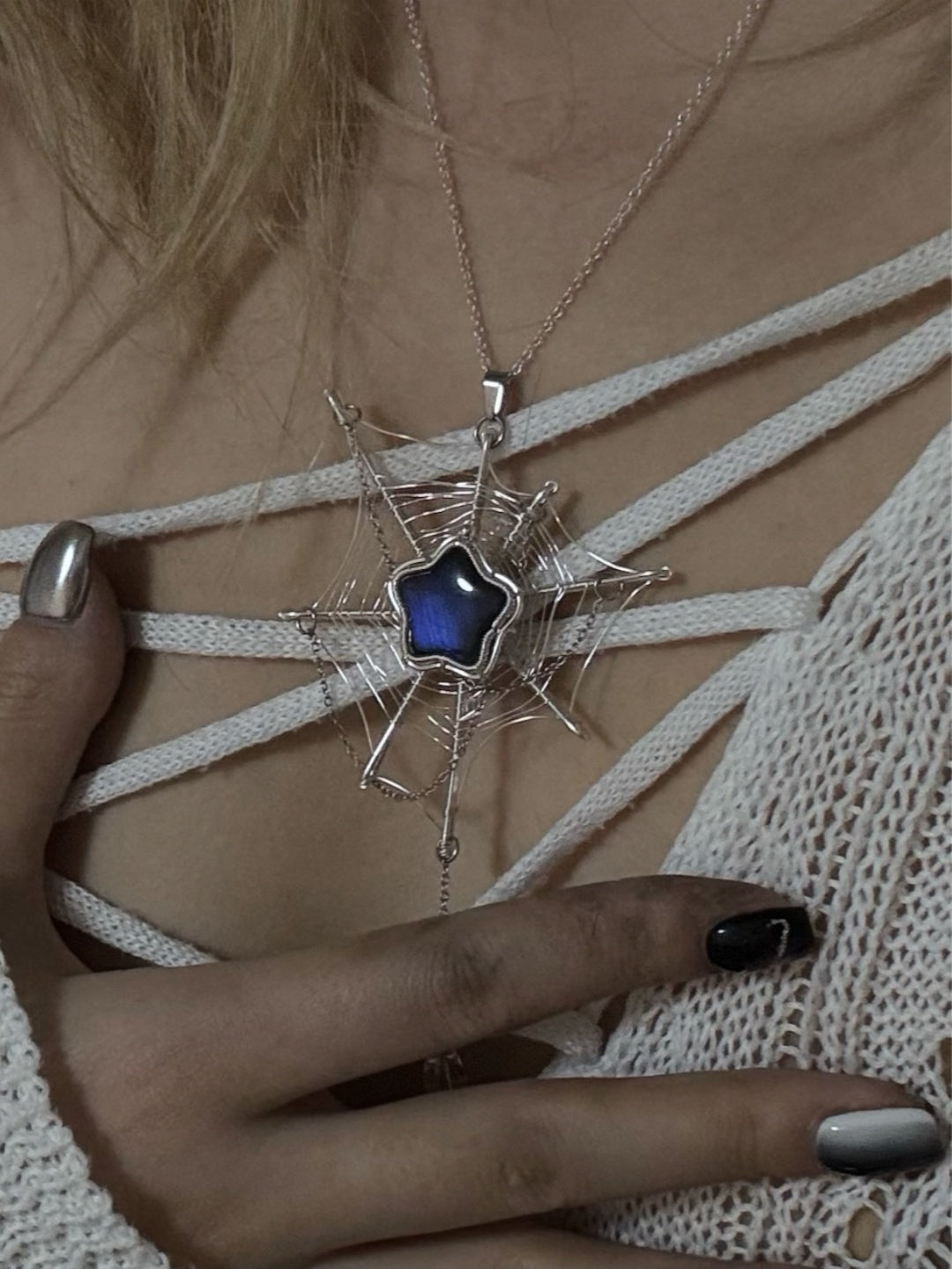 Spider Web Necklace