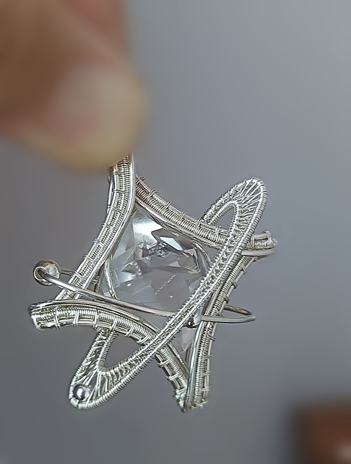 Celestial Ribbon Pendant Necklace