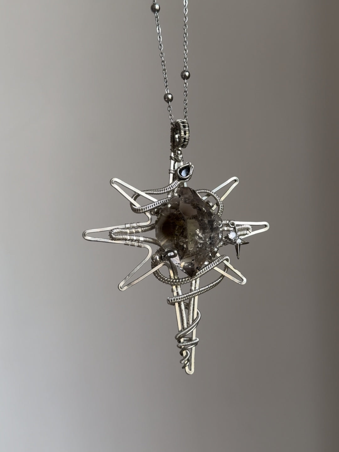 Octagram Serpent Pendant Necklace