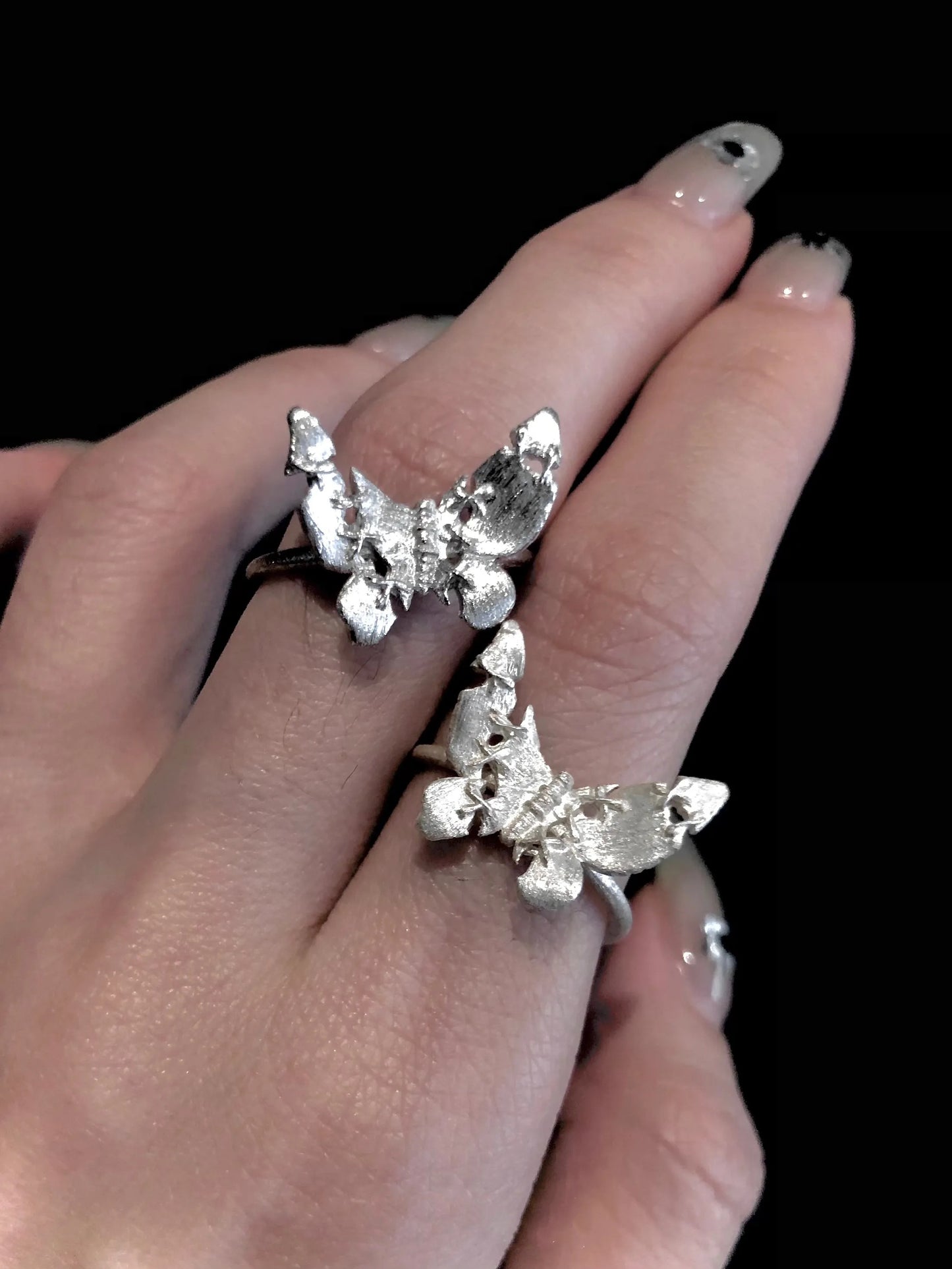 Sutures & Rebirth - Sterling Silver Butterfly Ring