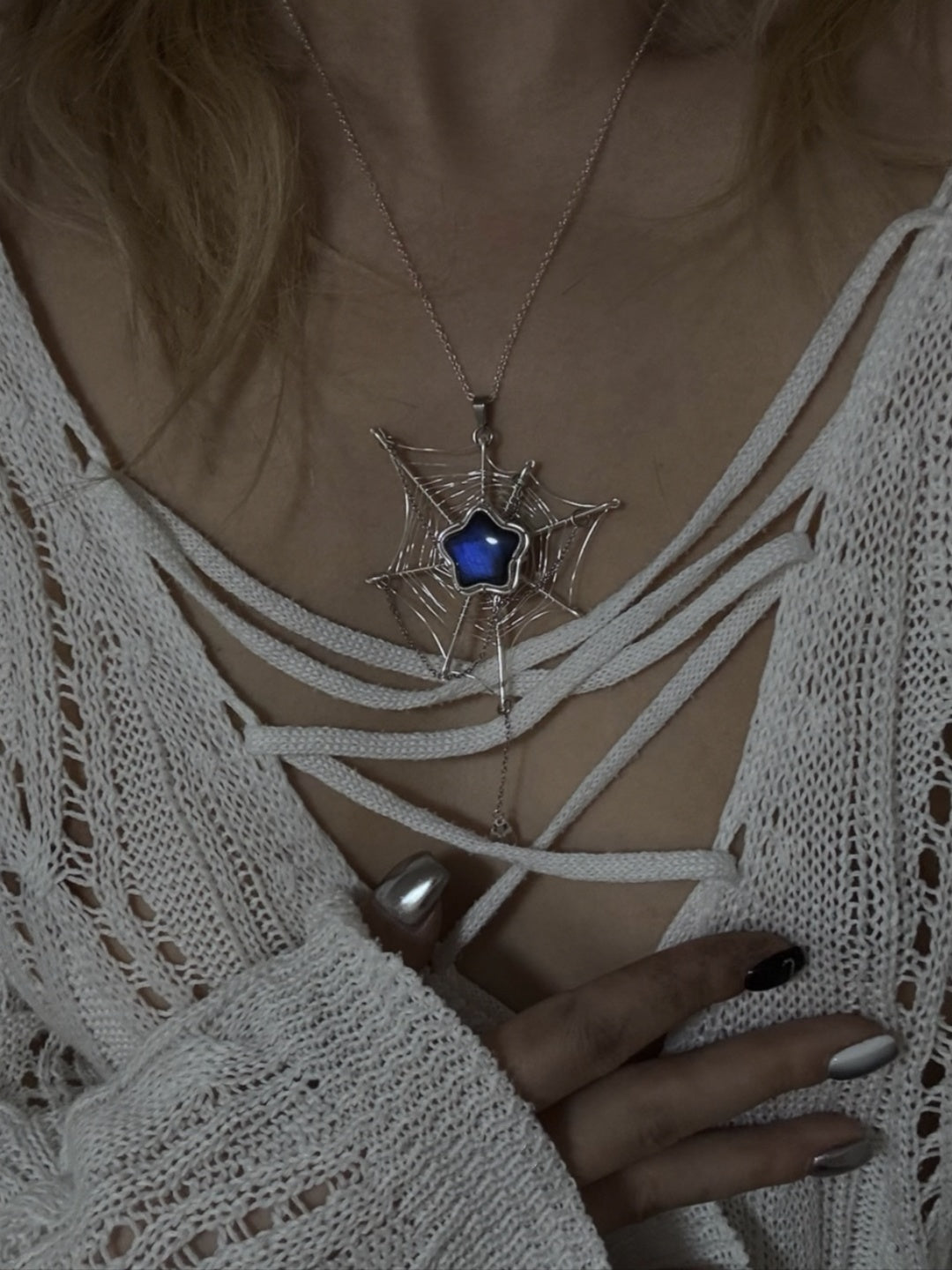 Spider Web Necklace