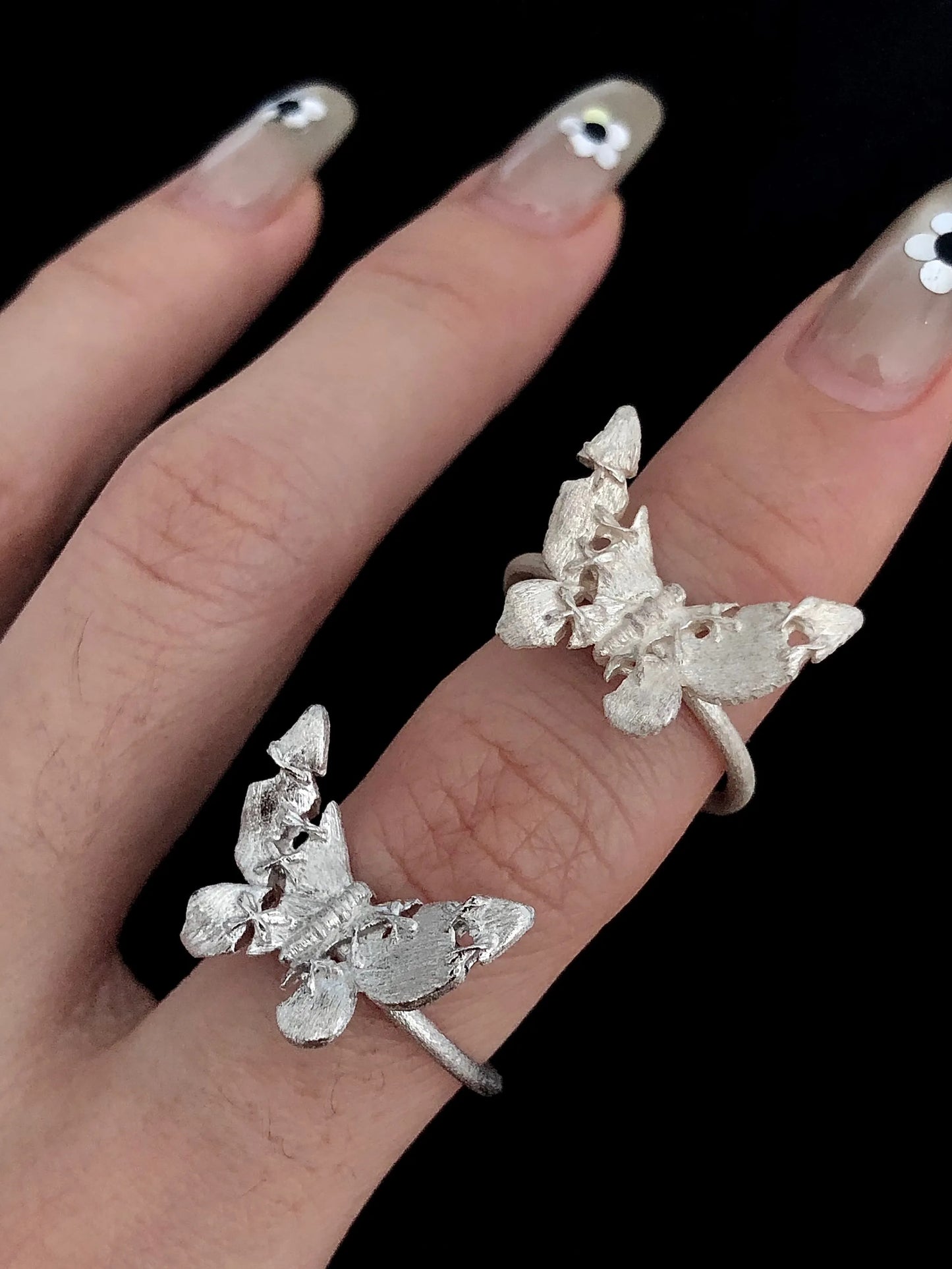 Sutures & Rebirth - Sterling Silver Butterfly Ring