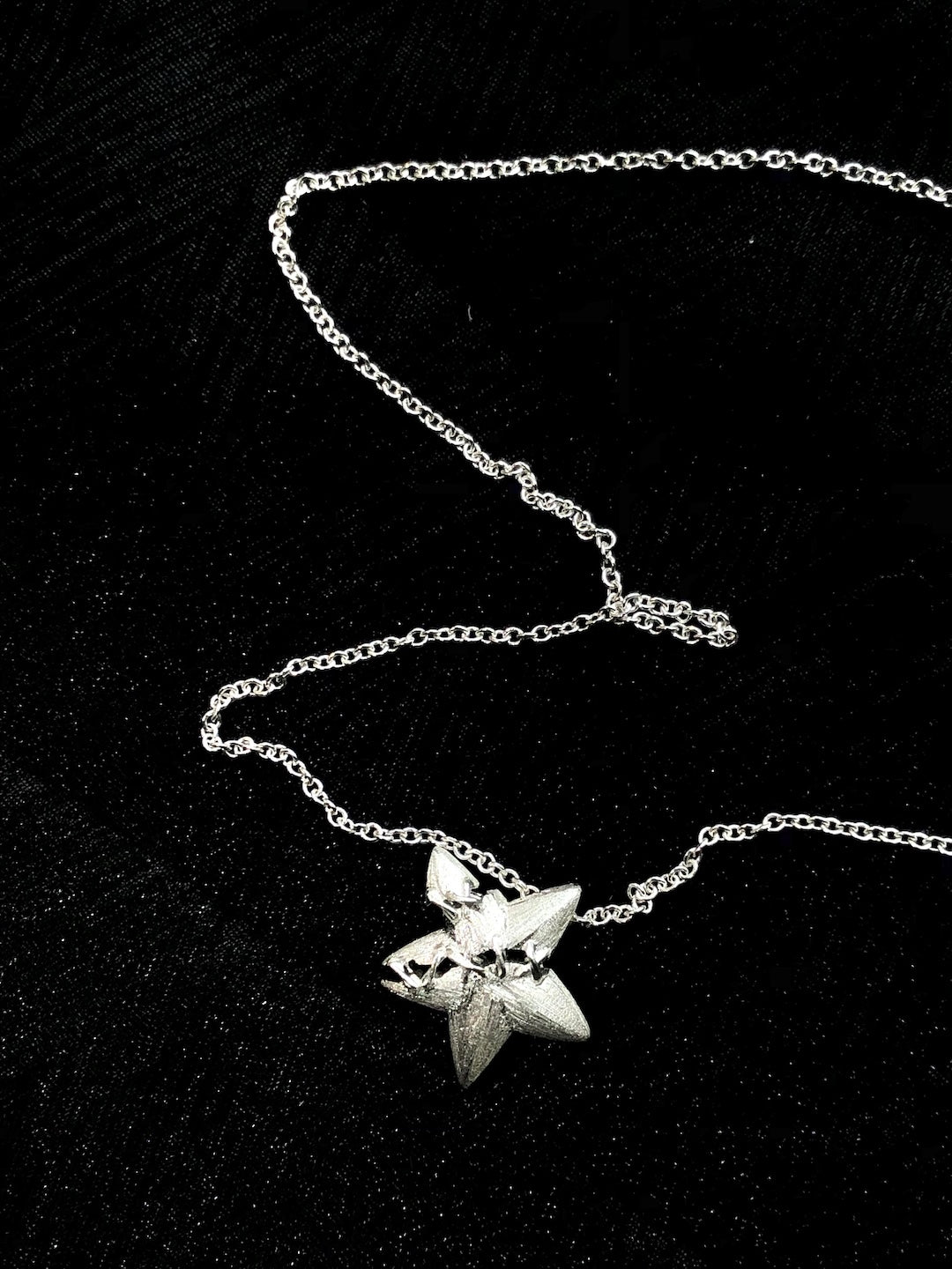 Sutures & Rebirth - Sterling Silver Star Necklace