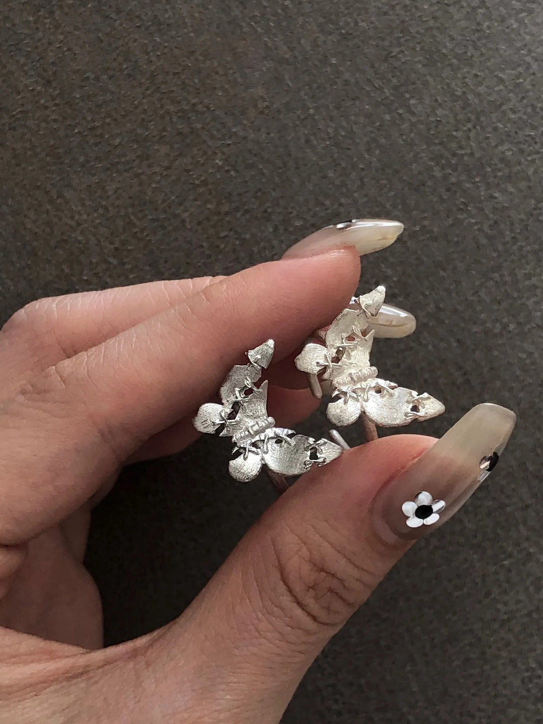 Sutures & Rebirth - Sterling Silver Butterfly Ring