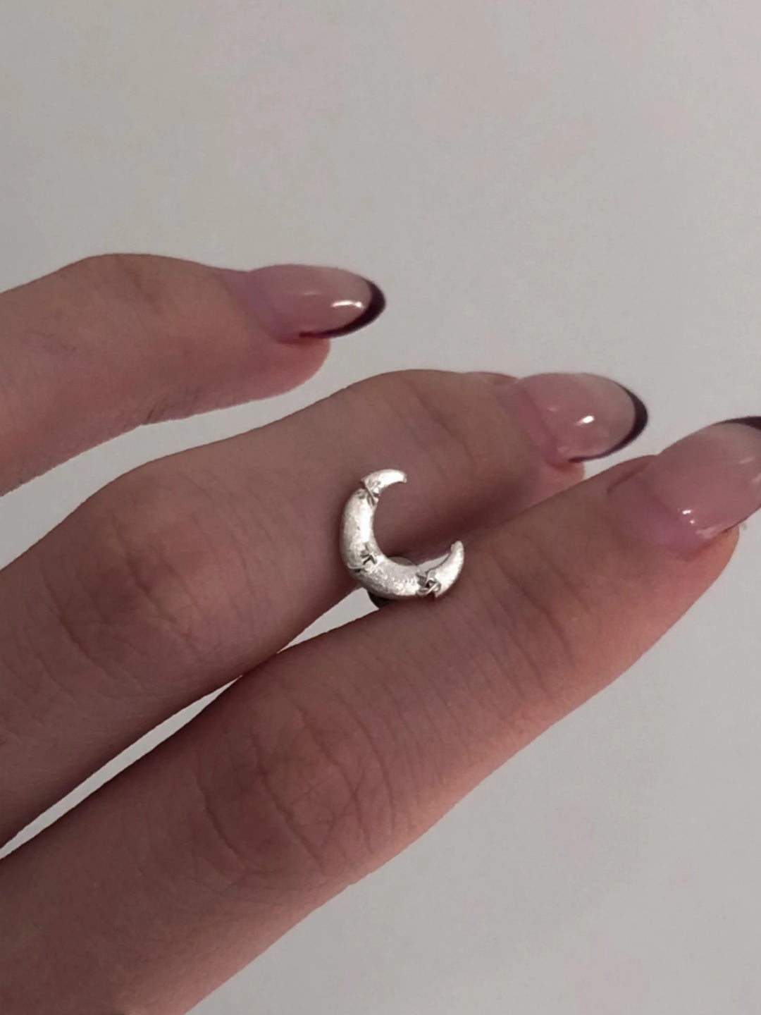 Sutures & Rebirth - Sterling Silver Moon Earrings