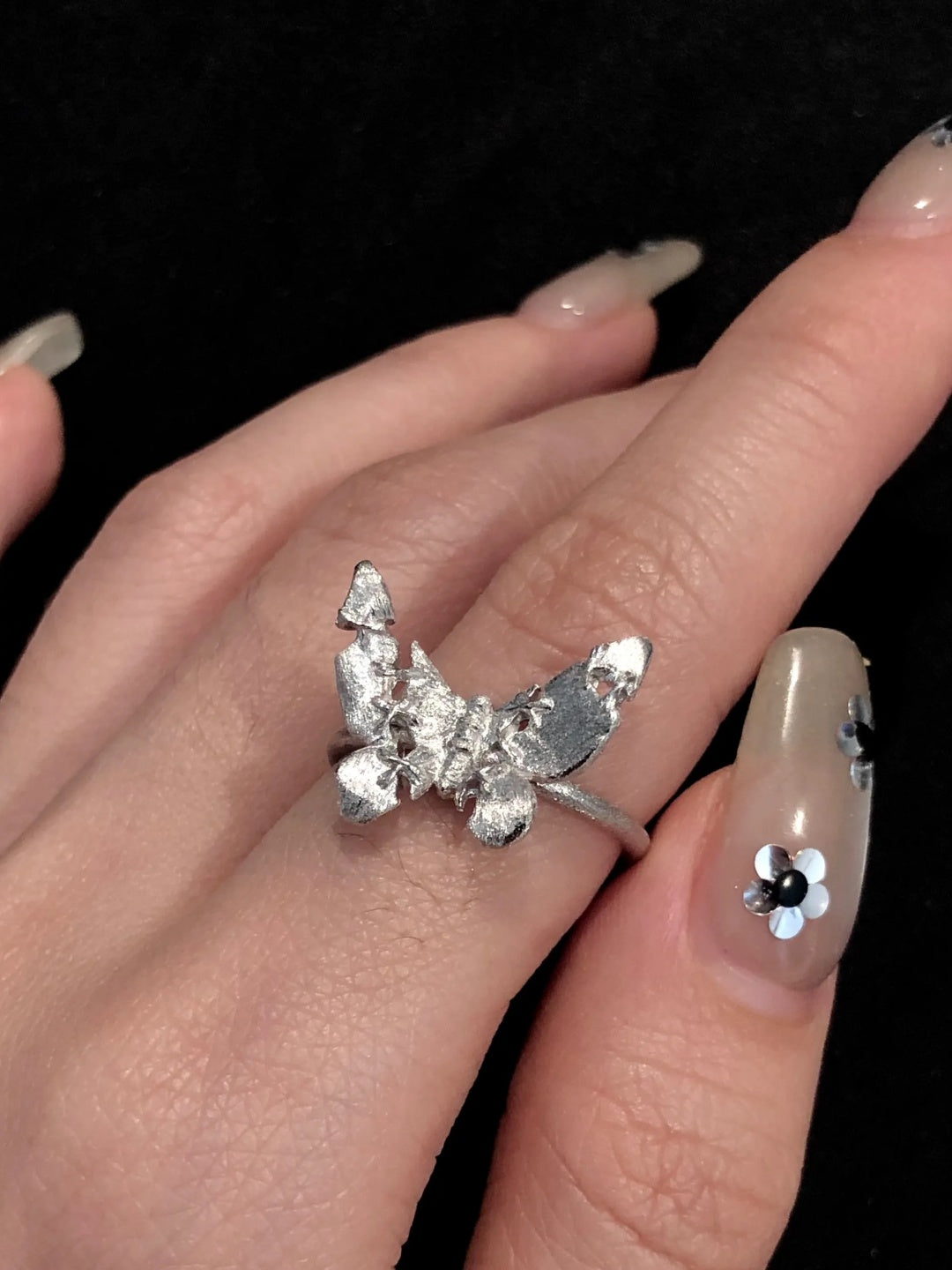 Sutures & Rebirth - Sterling Silver Butterfly Ring