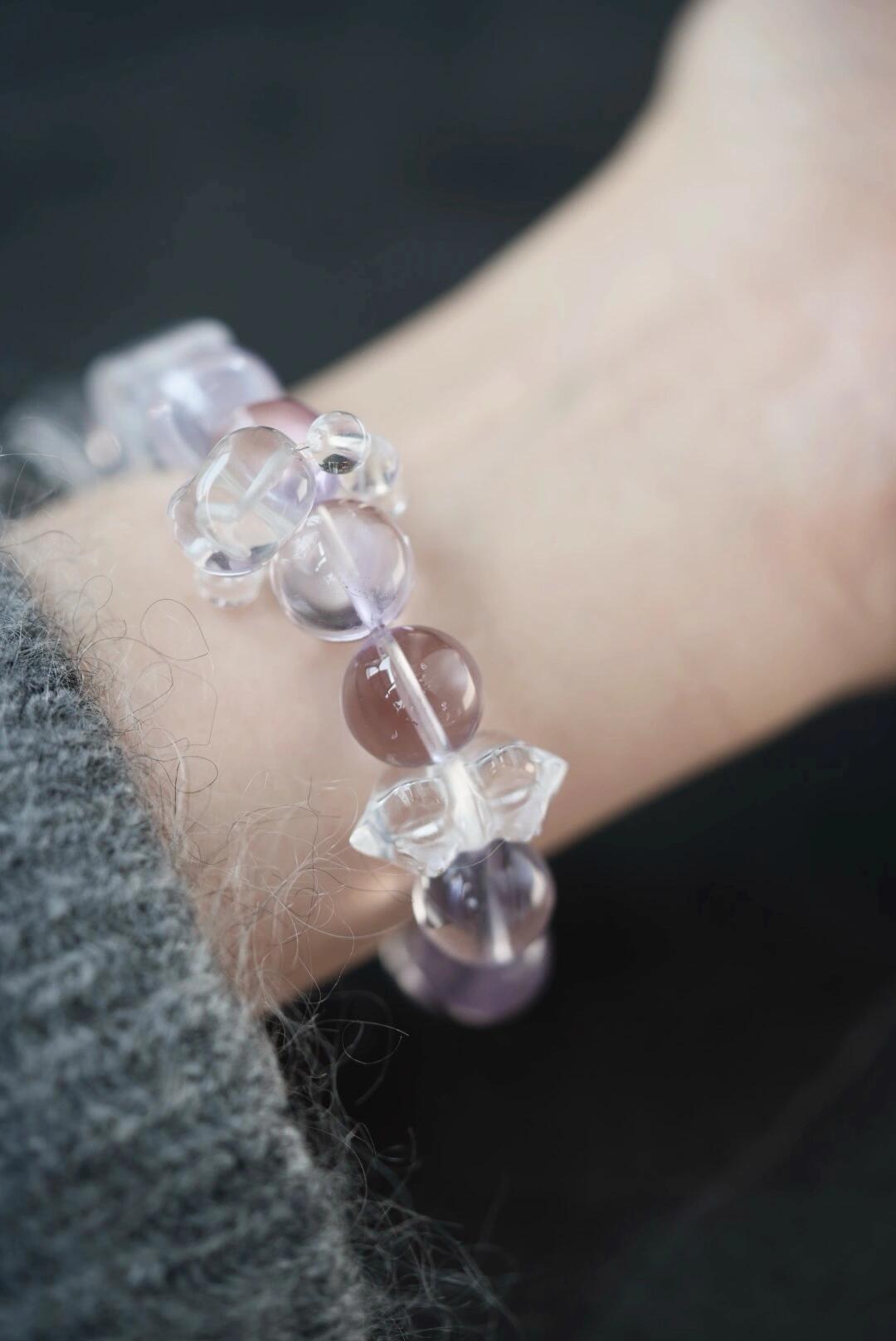 Purple Angel Wings Bracelet