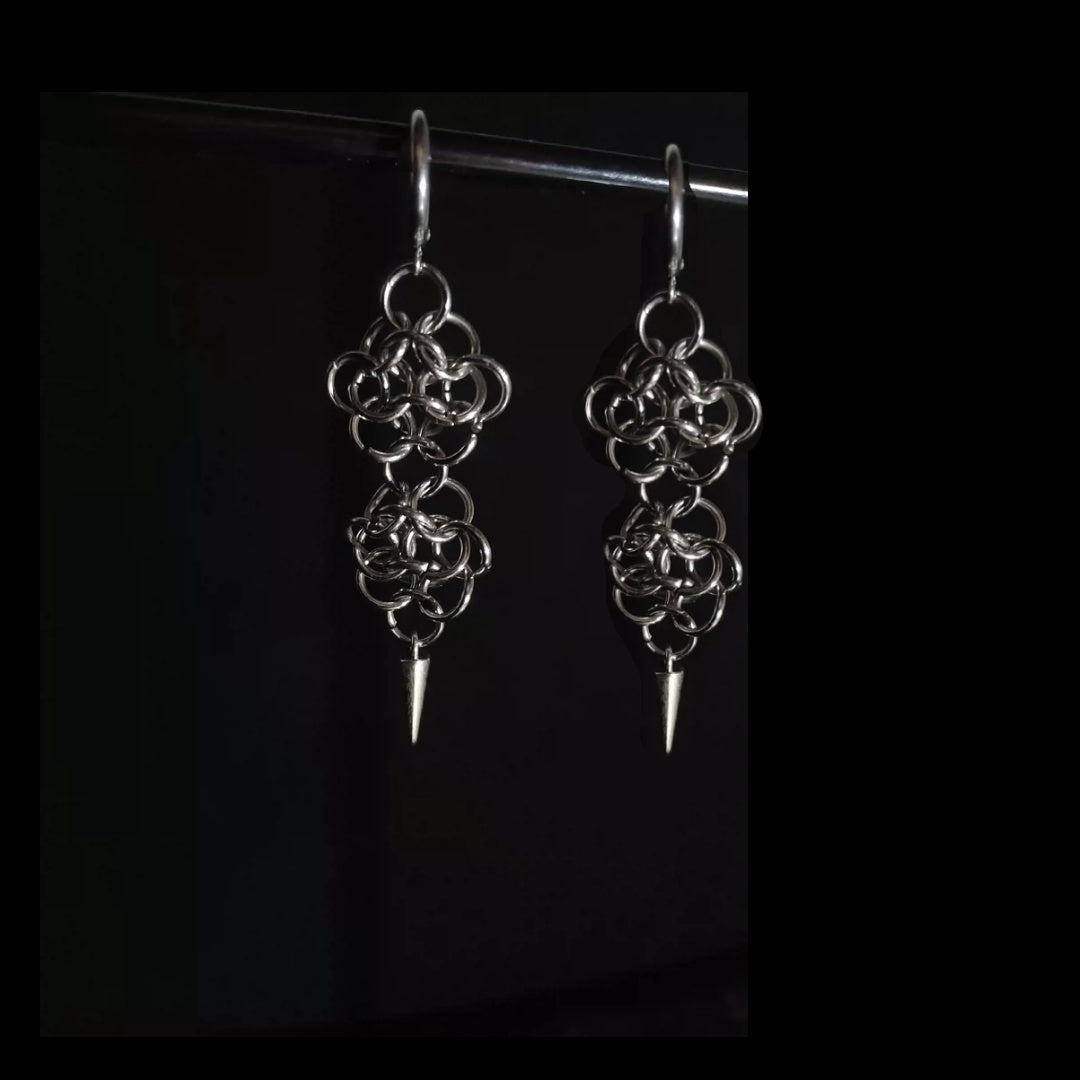 Handmade Chainmail 3018 Earrings