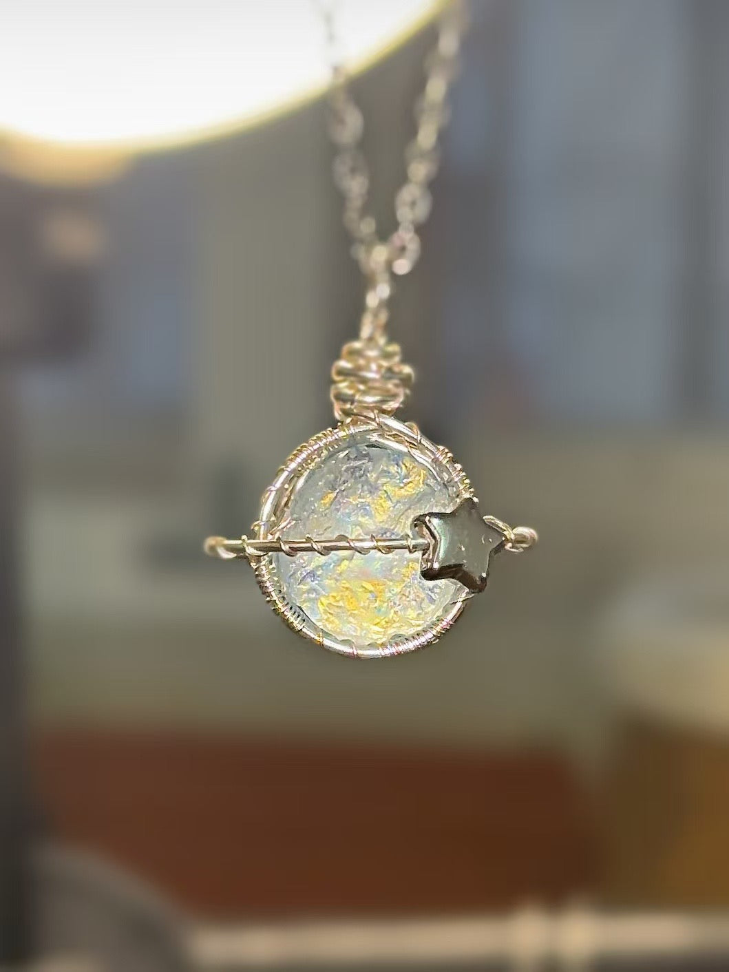 Planet Gemstone Necklace