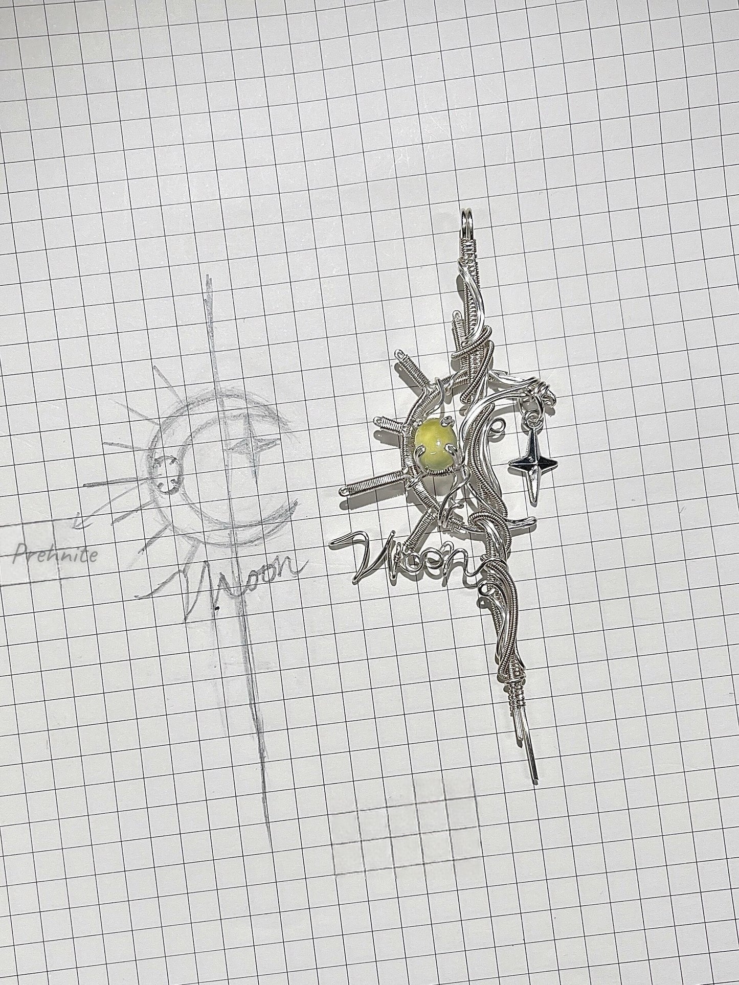 Moon Scepter Pendant Necklace