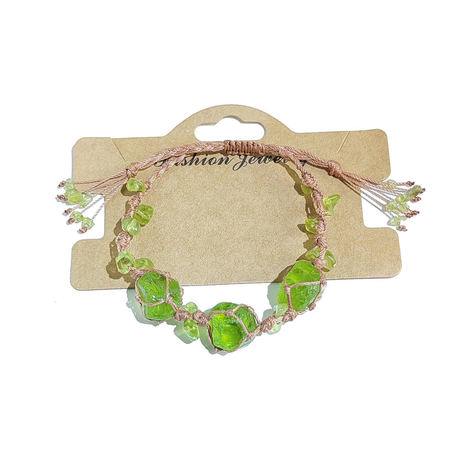 Floral Gemstone Woven Bracelet 2.0