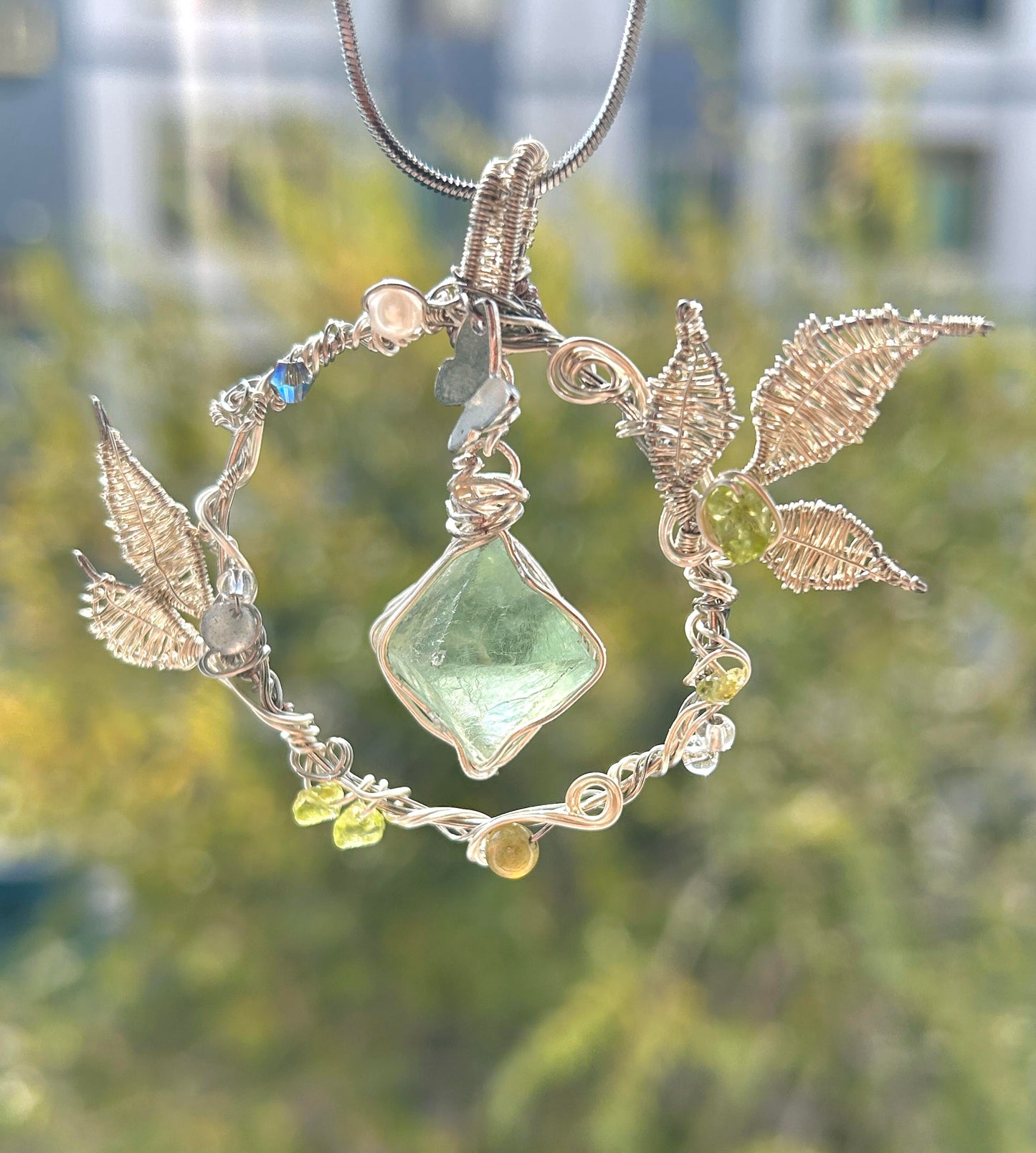 Spring Wreath Necklace