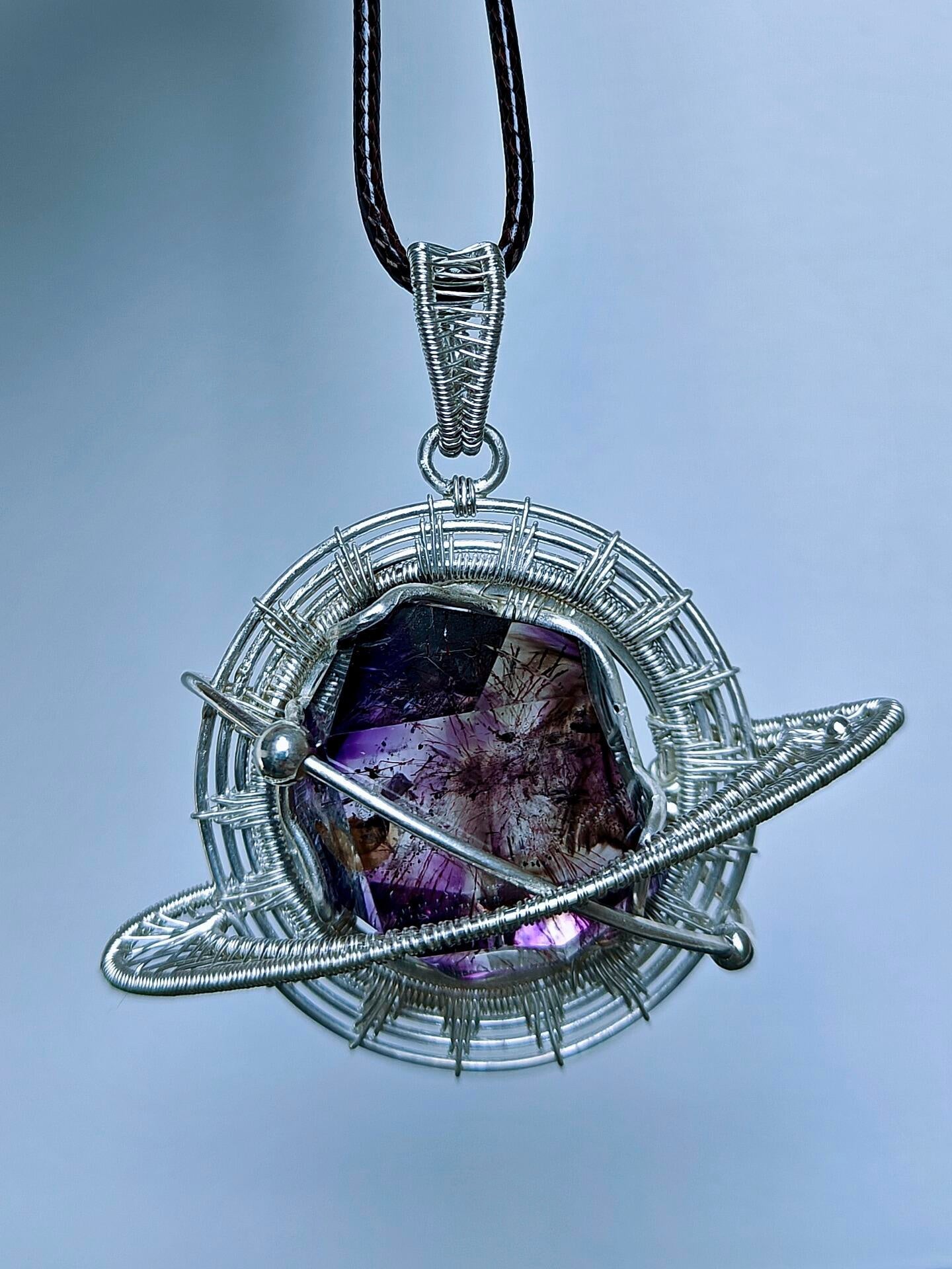 Celestial Ribbon Pendant Necklace