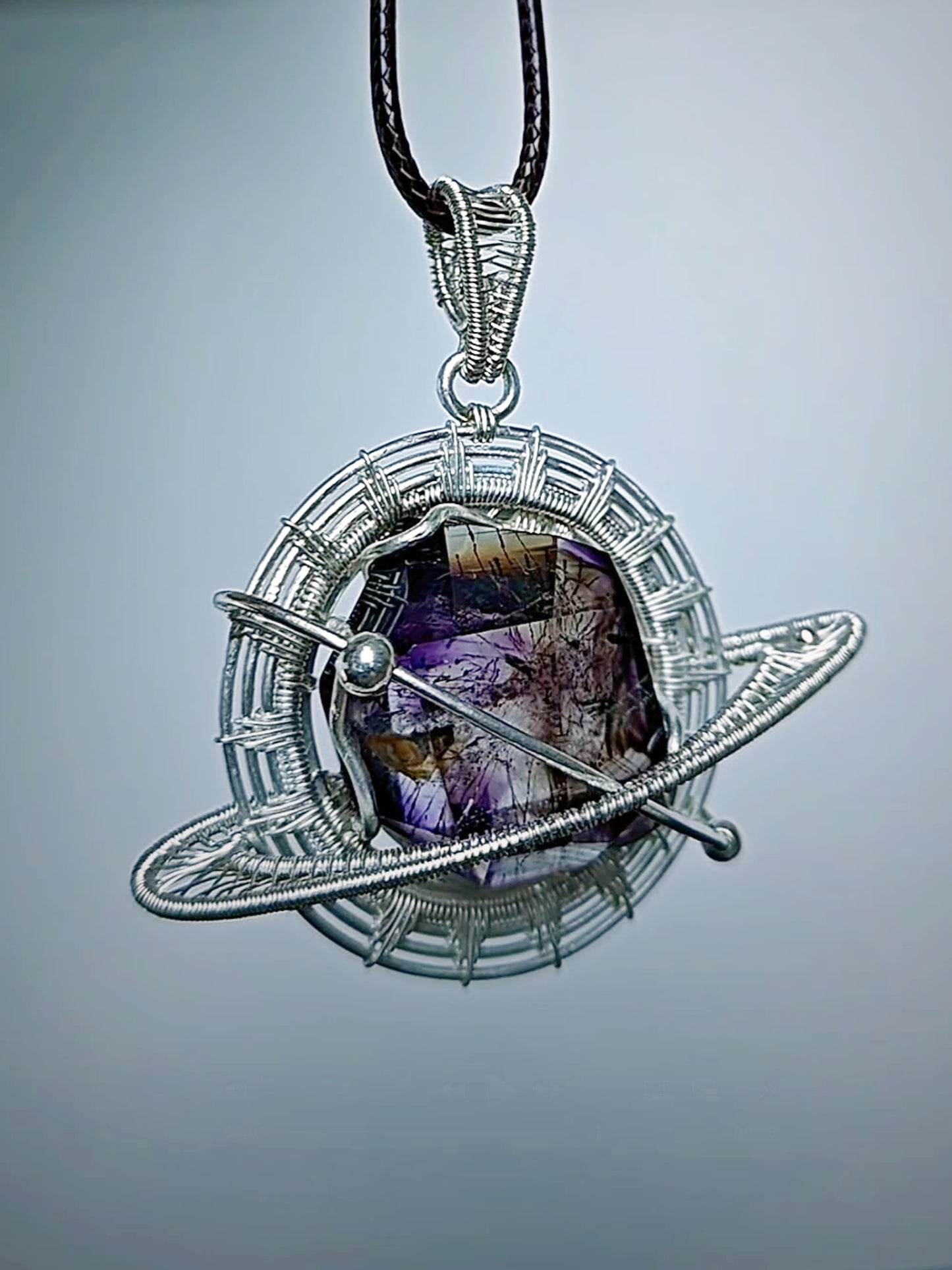 Celestial Ribbon Pendant Necklace