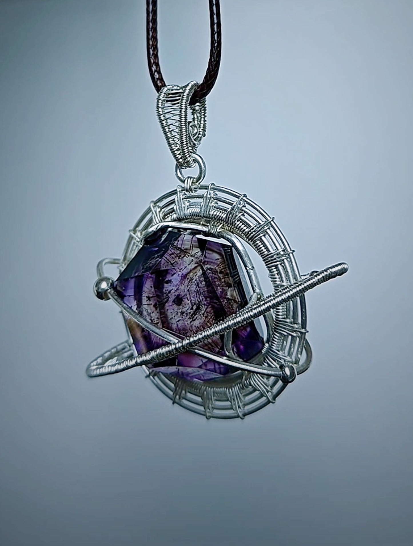 Celestial Ribbon Pendant Necklace