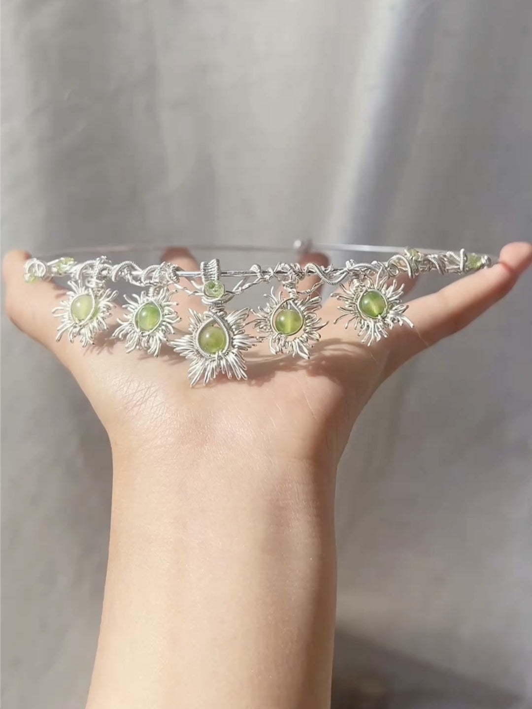 Light Elf Wire-wrapped Choker / Circlets / Bridal Crown