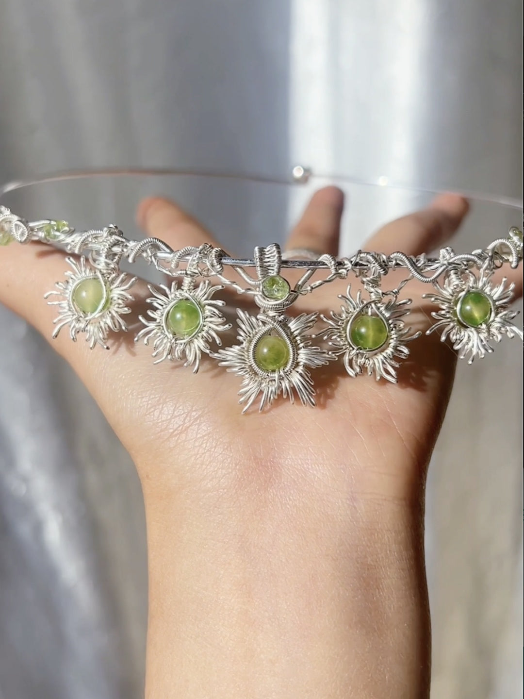 Light Elf Wire-wrapped Choker / Circlets / Bridal Crown