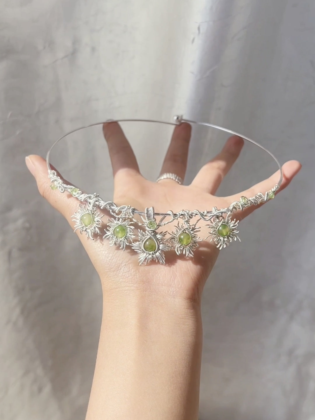 Light Elf Wire-wrapped Choker / Circlets / Bridal Crown