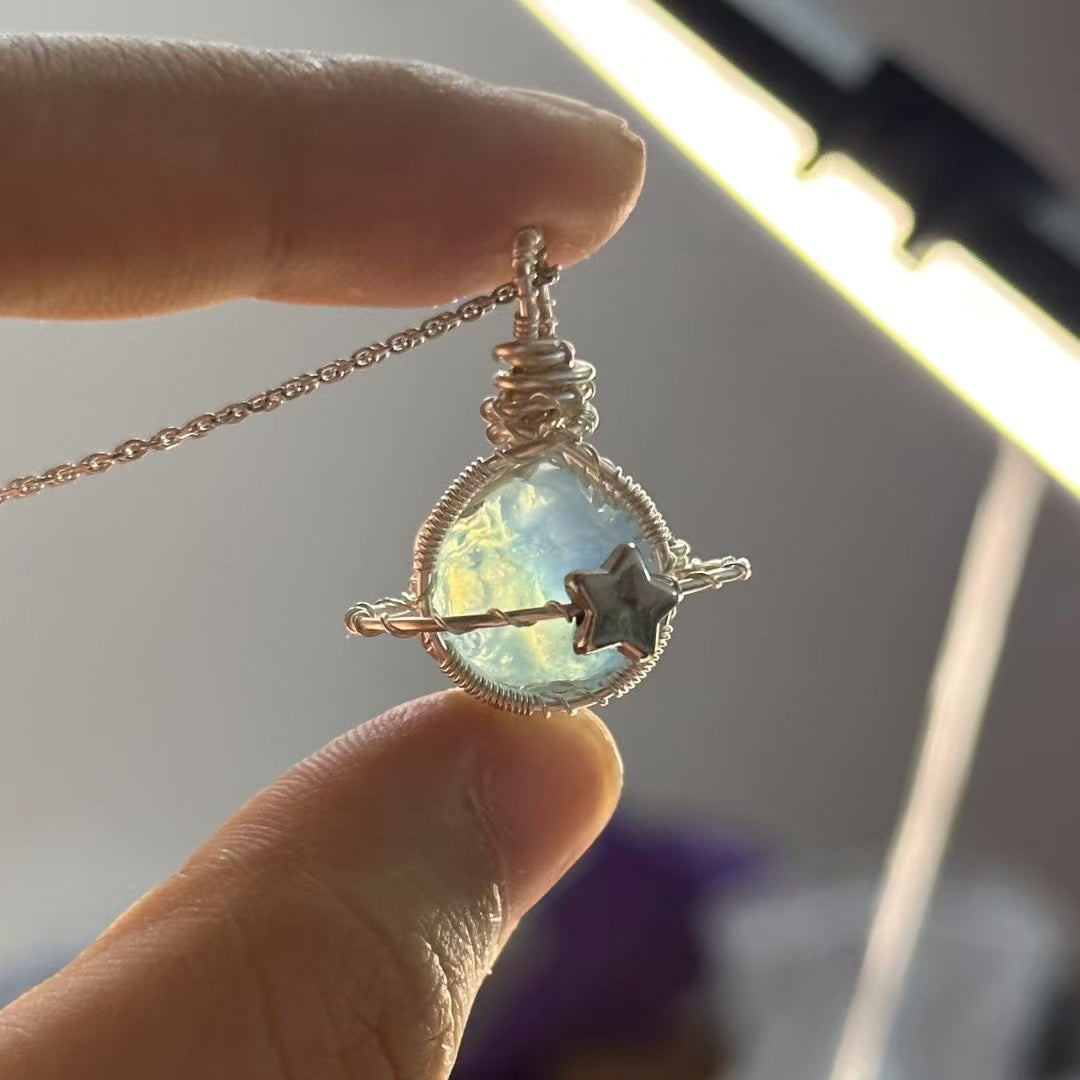 Planet Gemstone Necklace