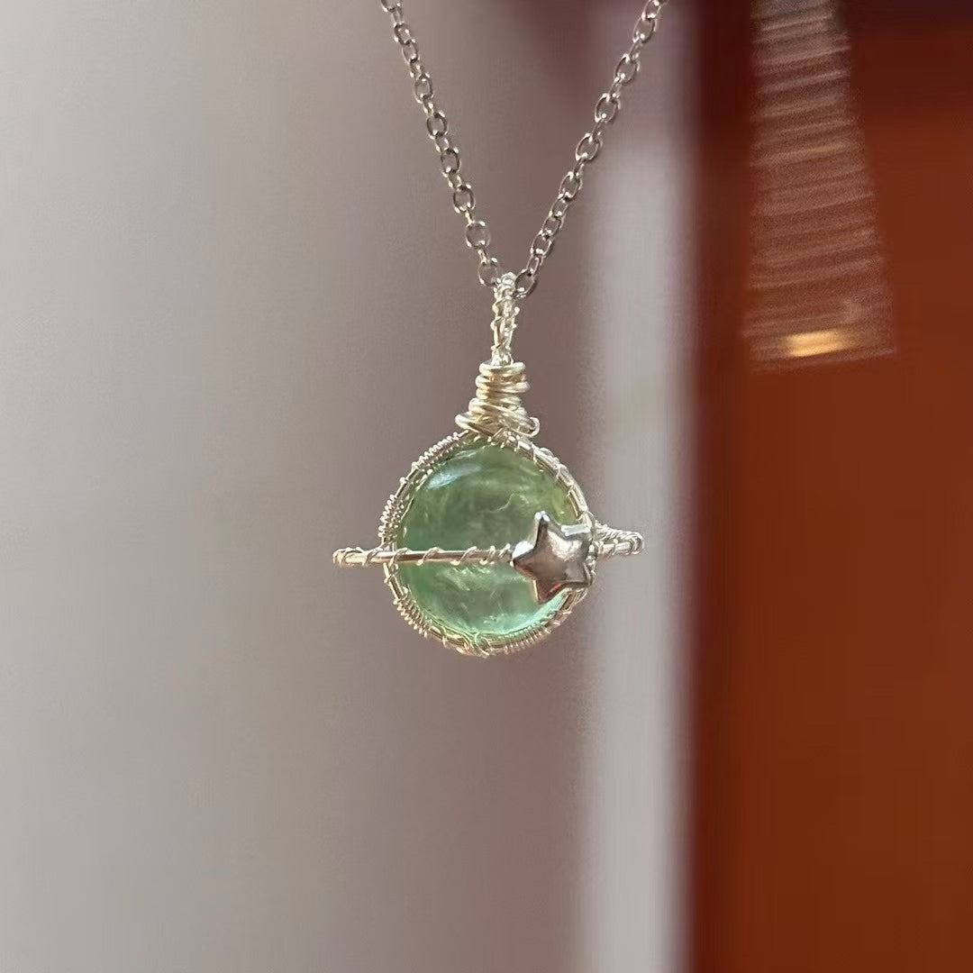 Planet Gemstone Necklace