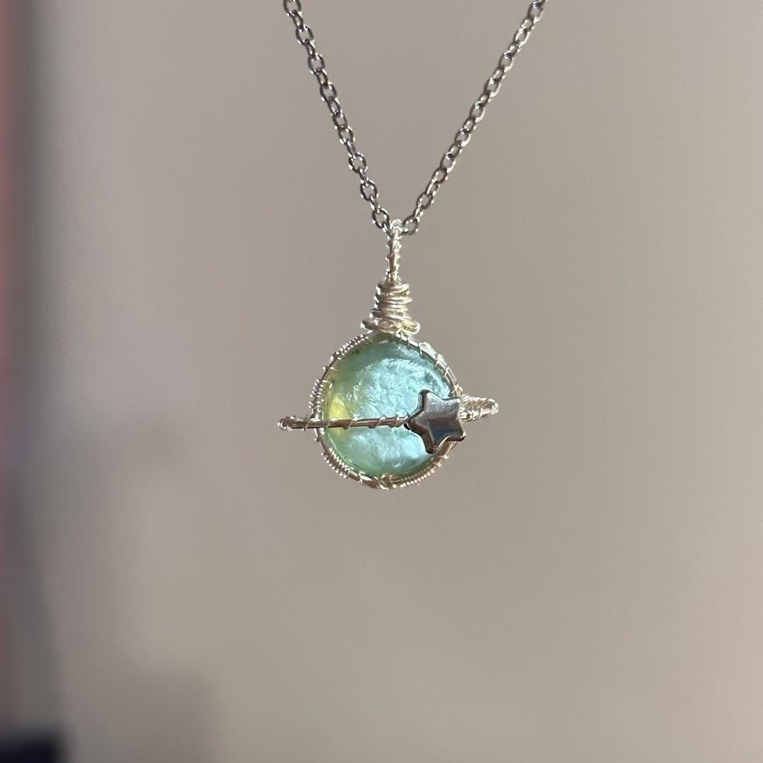 Planet Gemstone Necklace