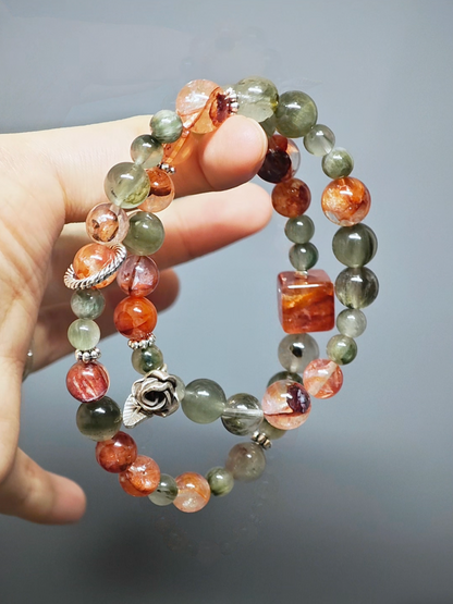Elegant Rose Manor inspired Dual-Circle Bracelet