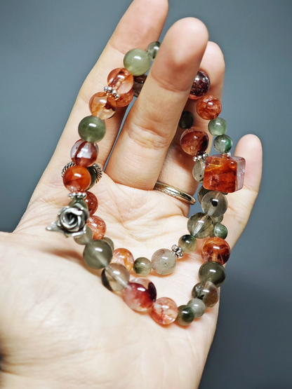 Elegant Rose Manor inspired Dual-Circle Bracelet