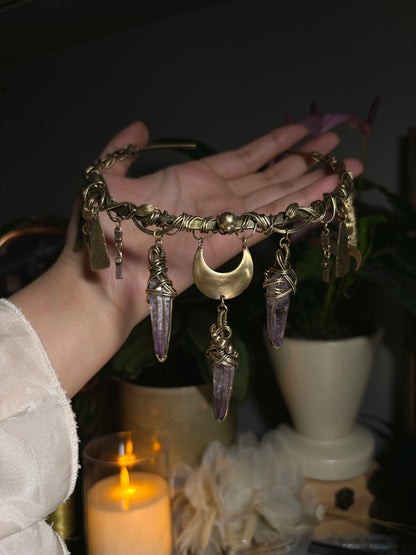 Cleopatra-style Vintage Brass Choker