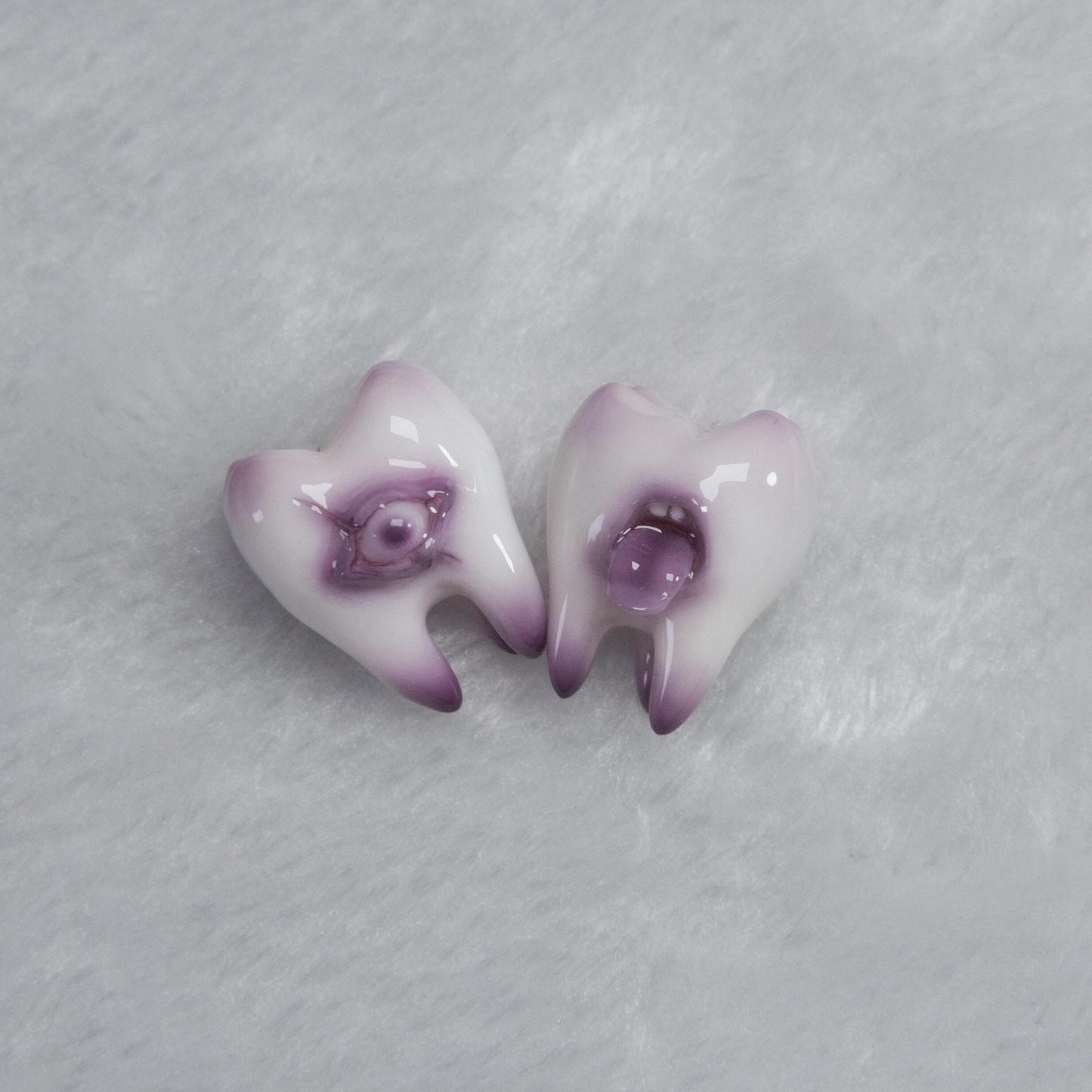 Tooth & Terror Resin Earrings