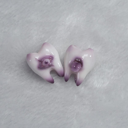 Tooth & Terror Resin Earrings