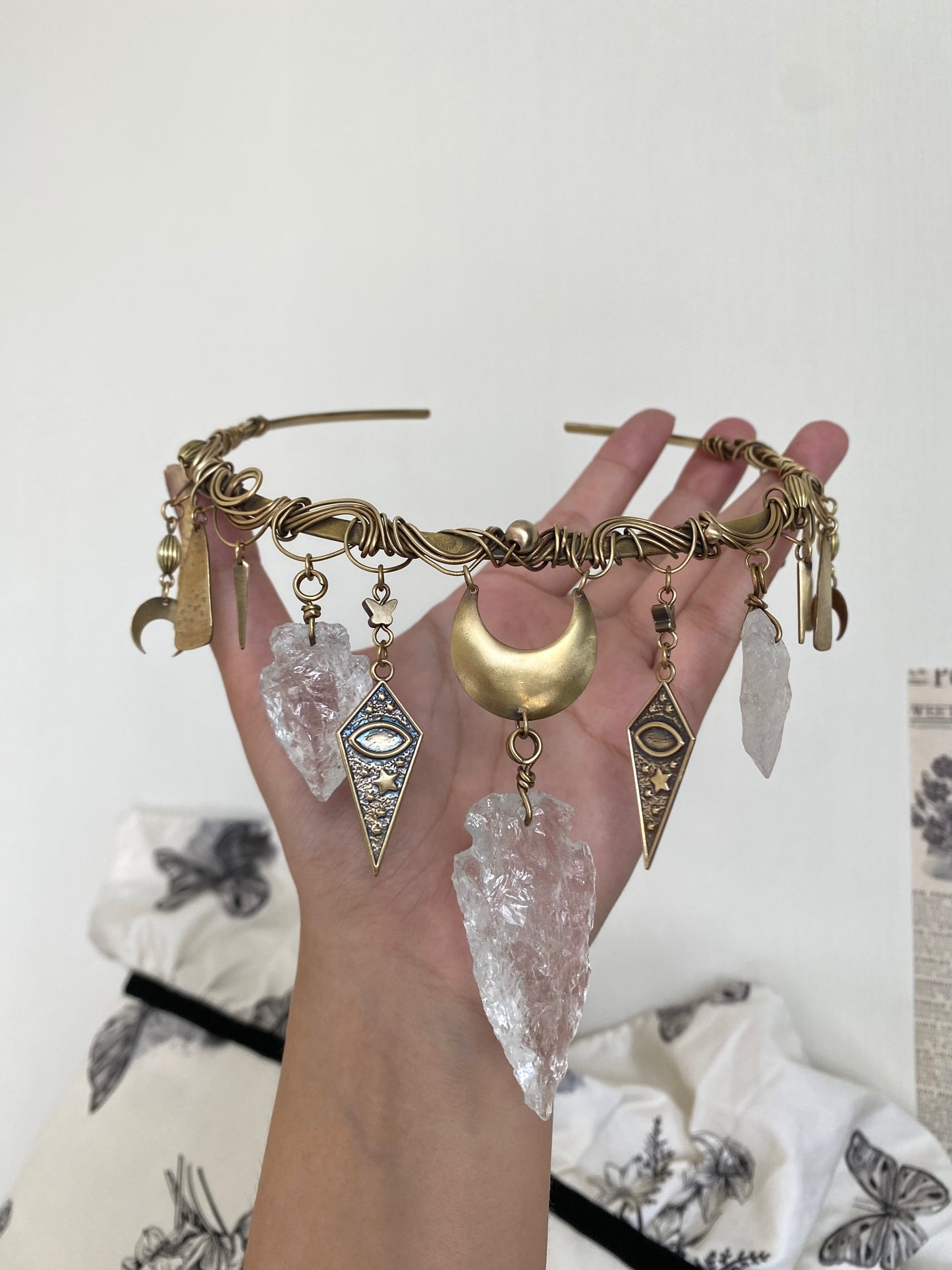 Cleopatra-style Vintage Brass Choker