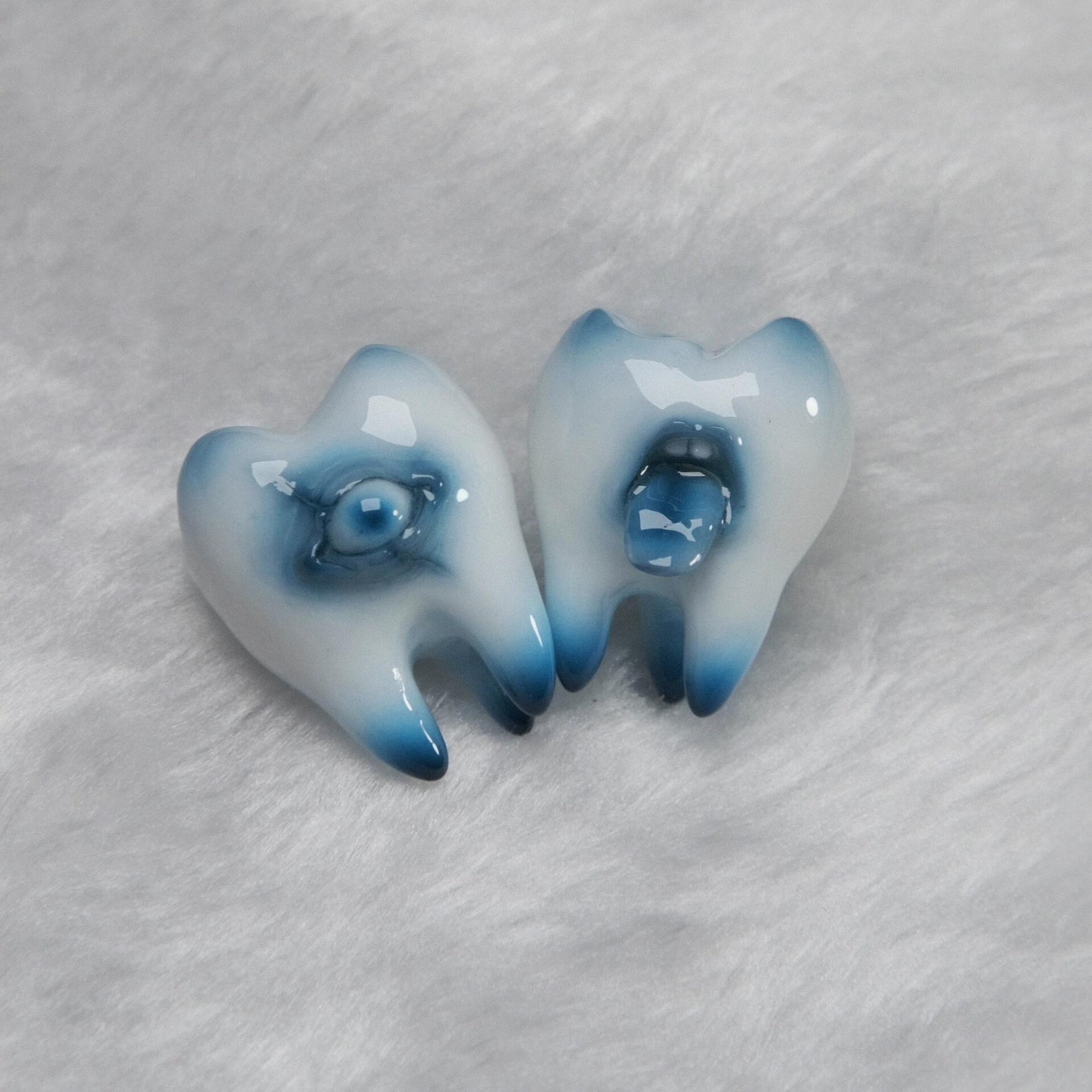 Tooth & Terror Resin Earrings