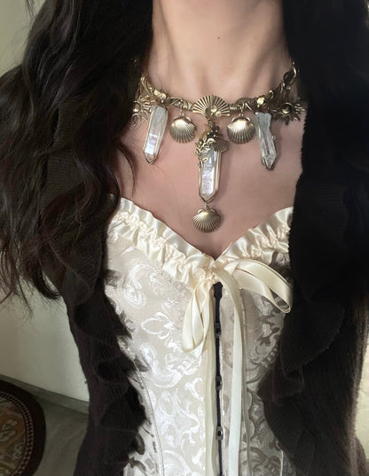 Cleopatra-style Vintage Brass Choker