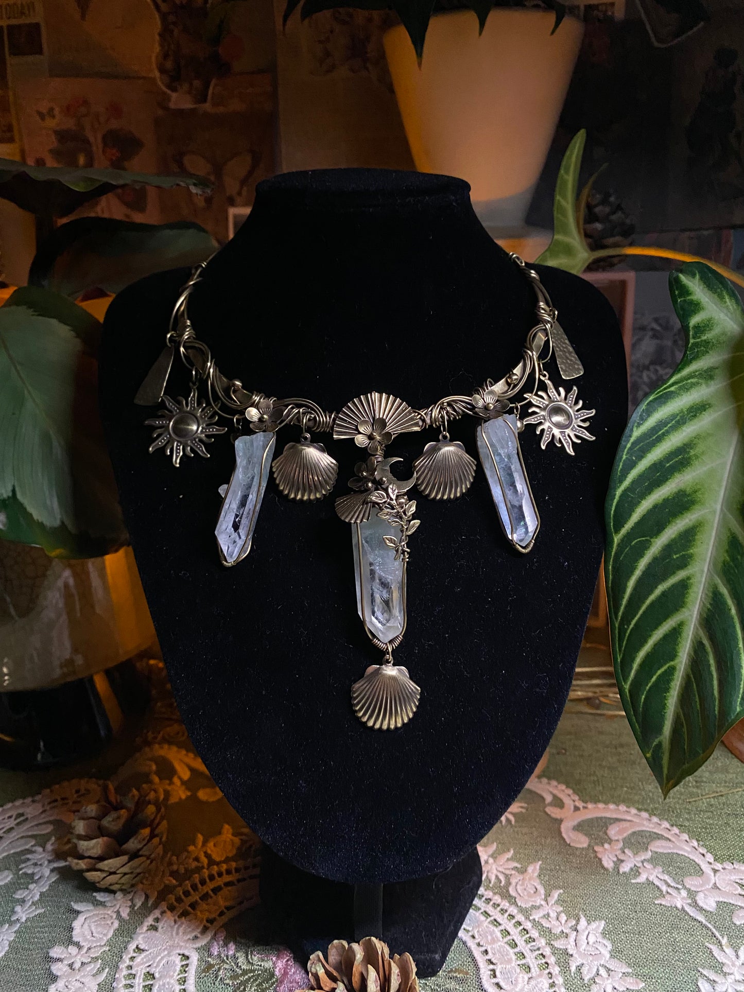Cleopatra-style Vintage Brass Choker